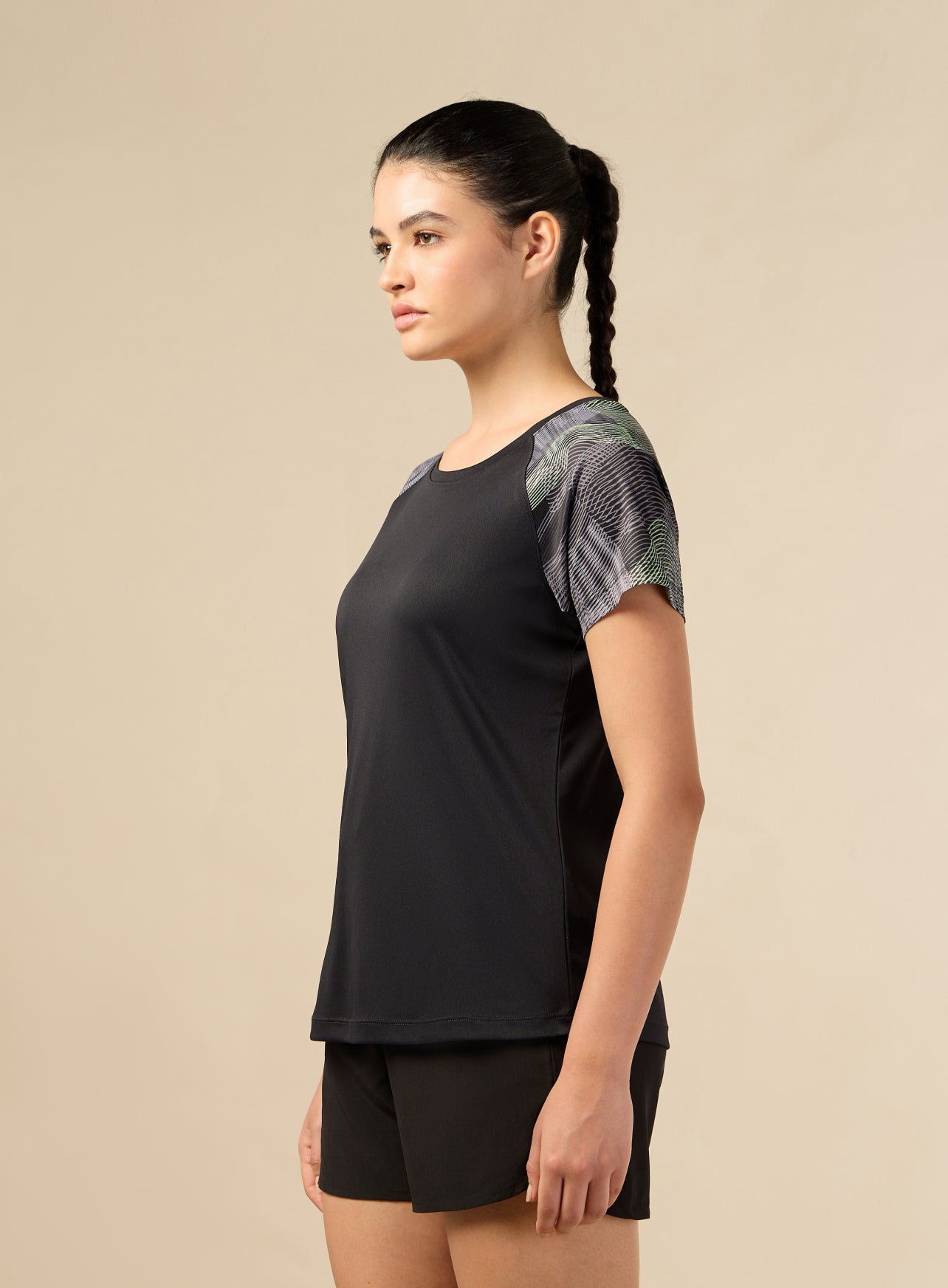 Women's Black Energy Line Trainer's T-shirt