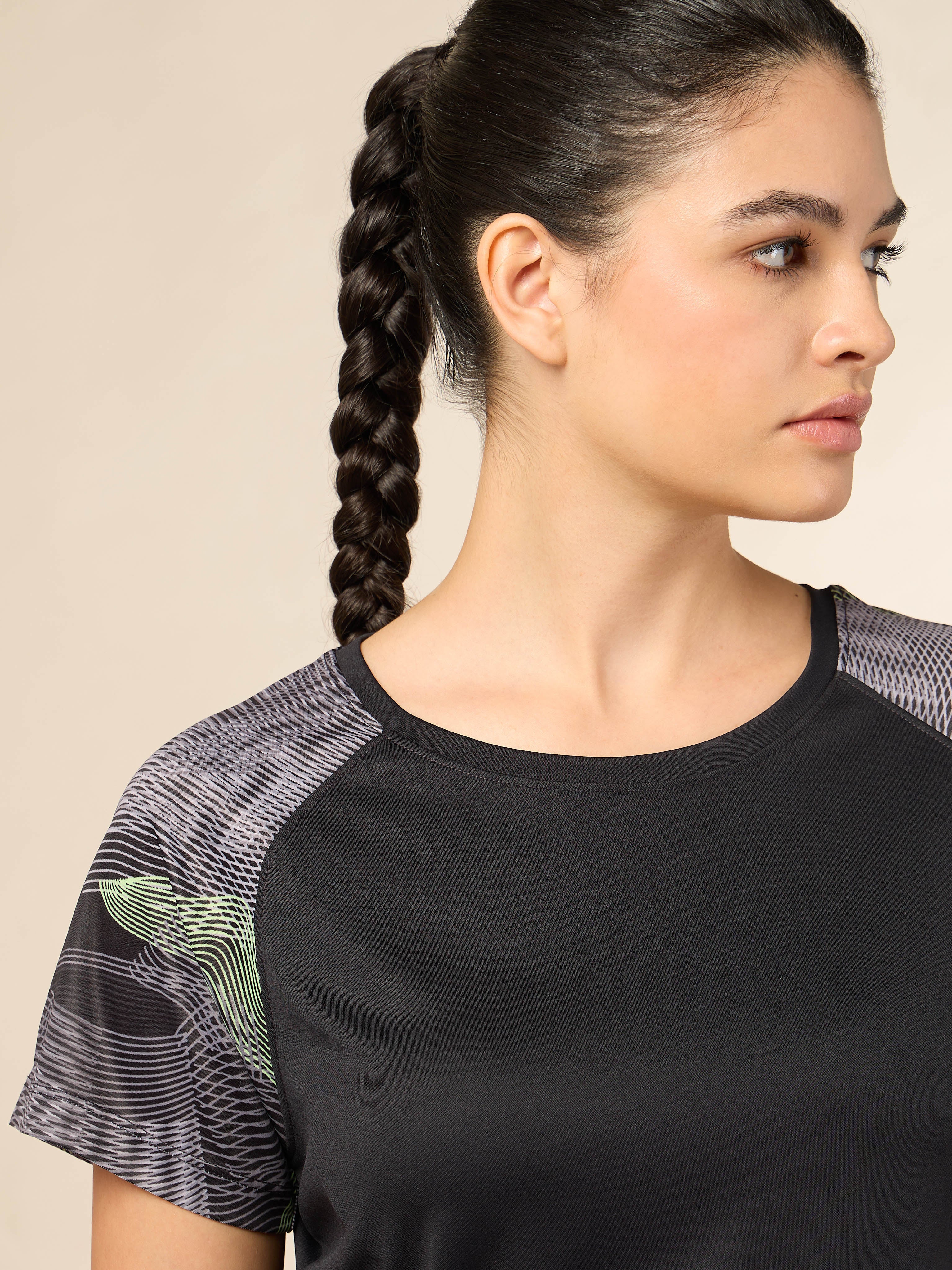 Women's Black Energy Line Trainer's T-shirt