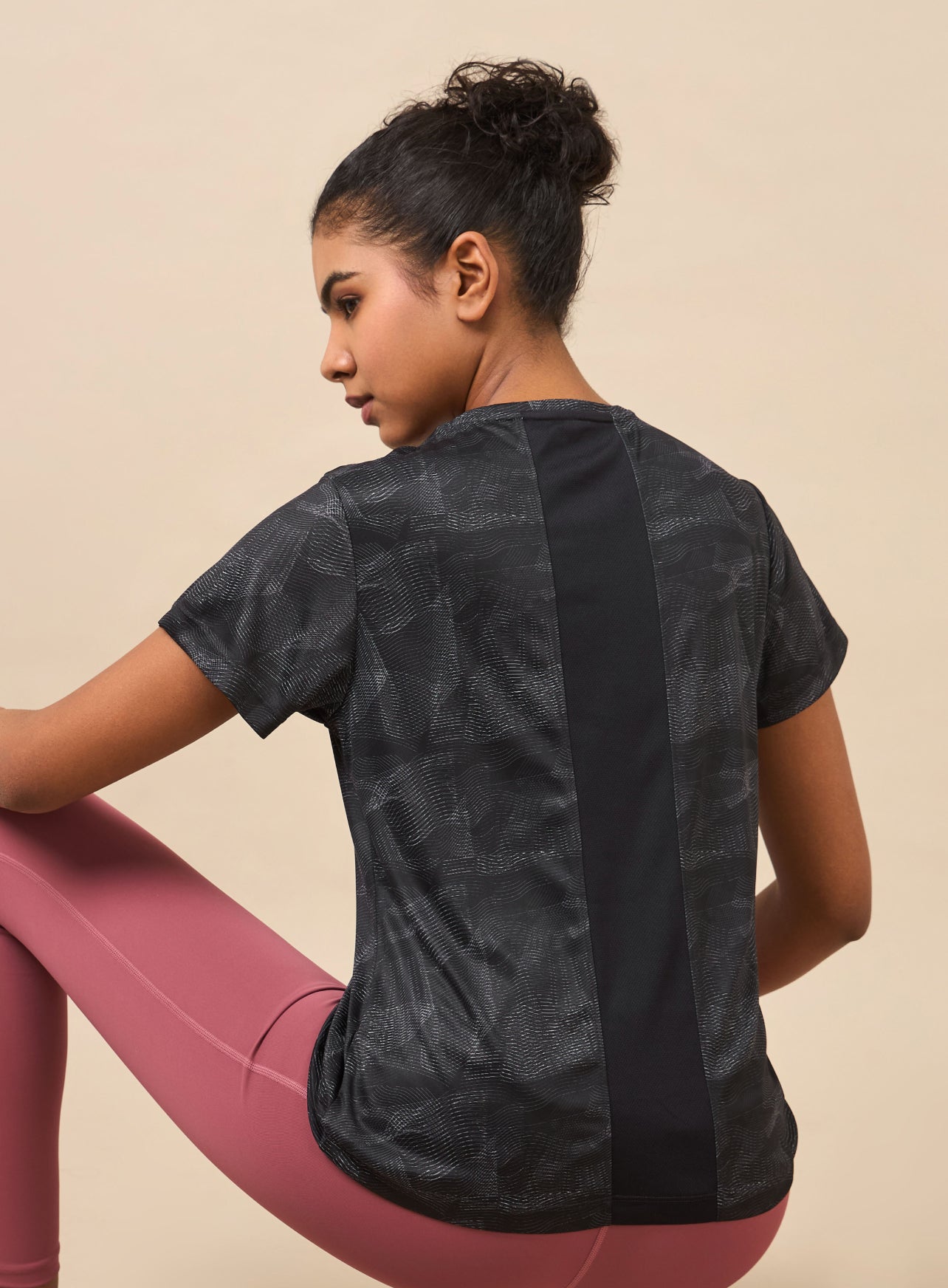 Women's Black High Energy Line Training T-shirt