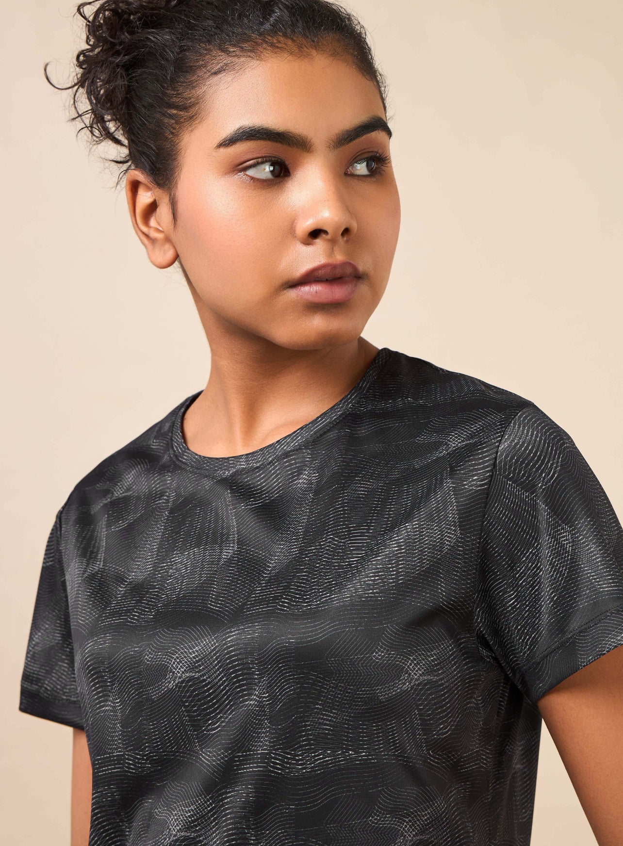 Women's Black High Energy Line Training T-shirt