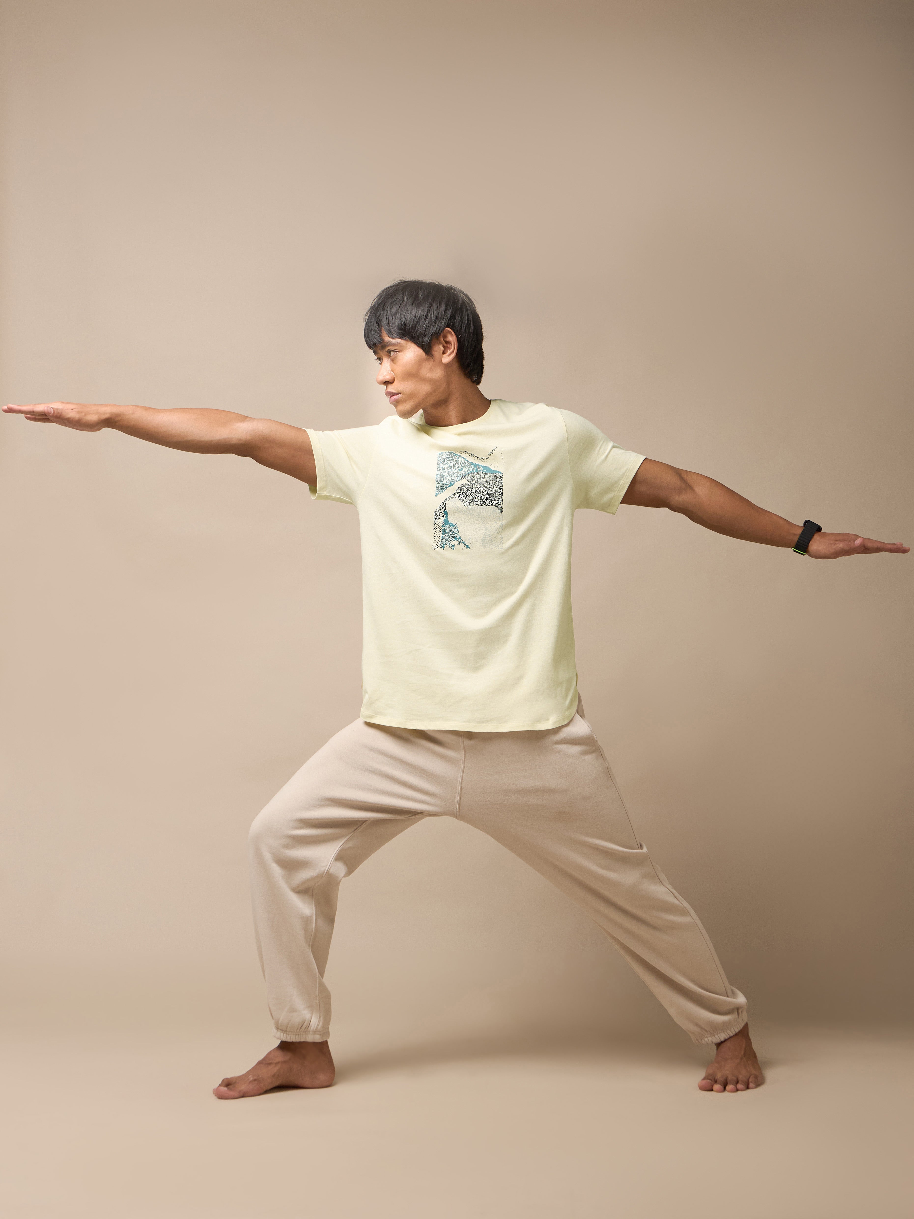Gravel Print Yoga T-shirt