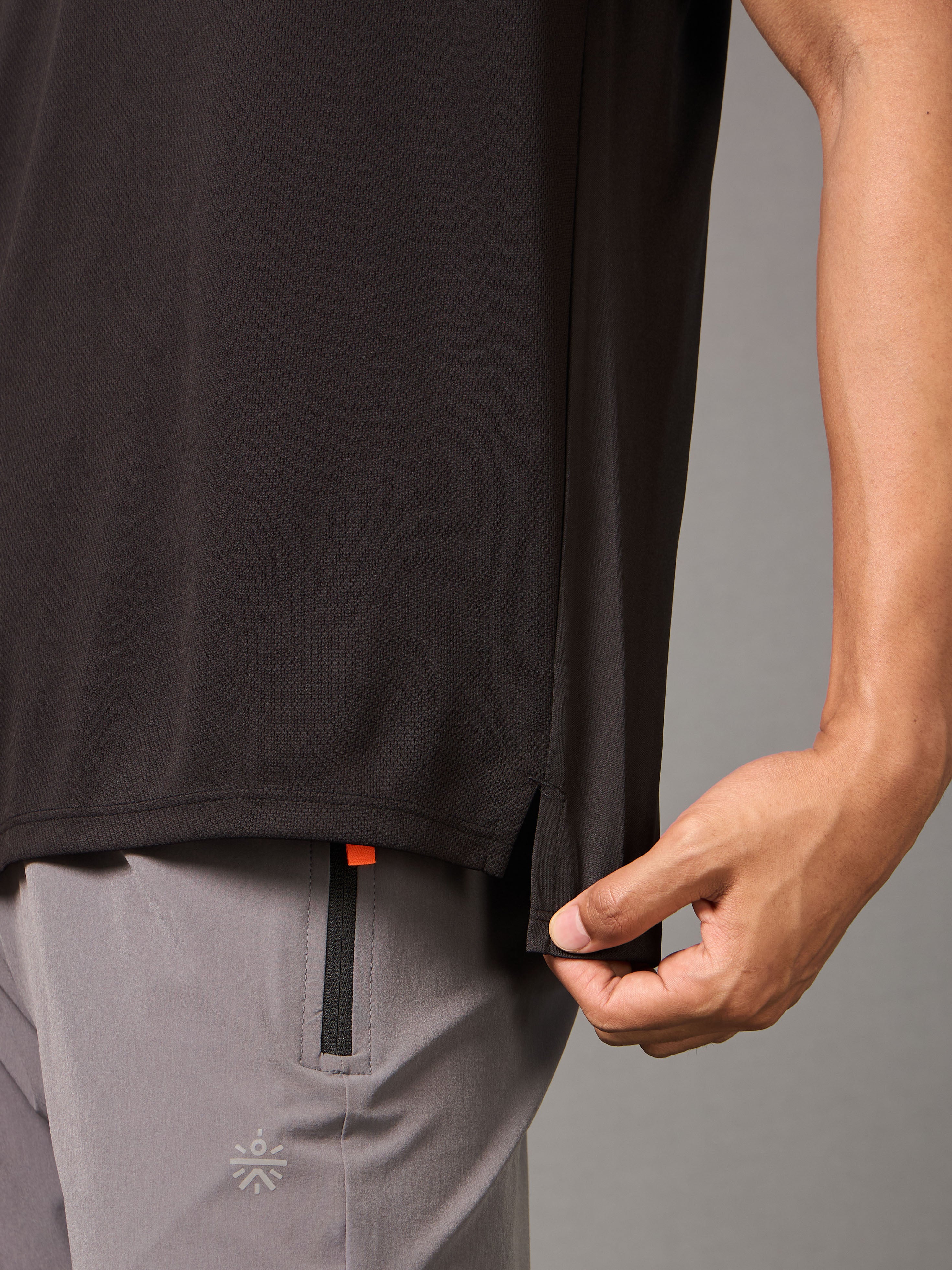 Men's Running Athlete Black T-shirt