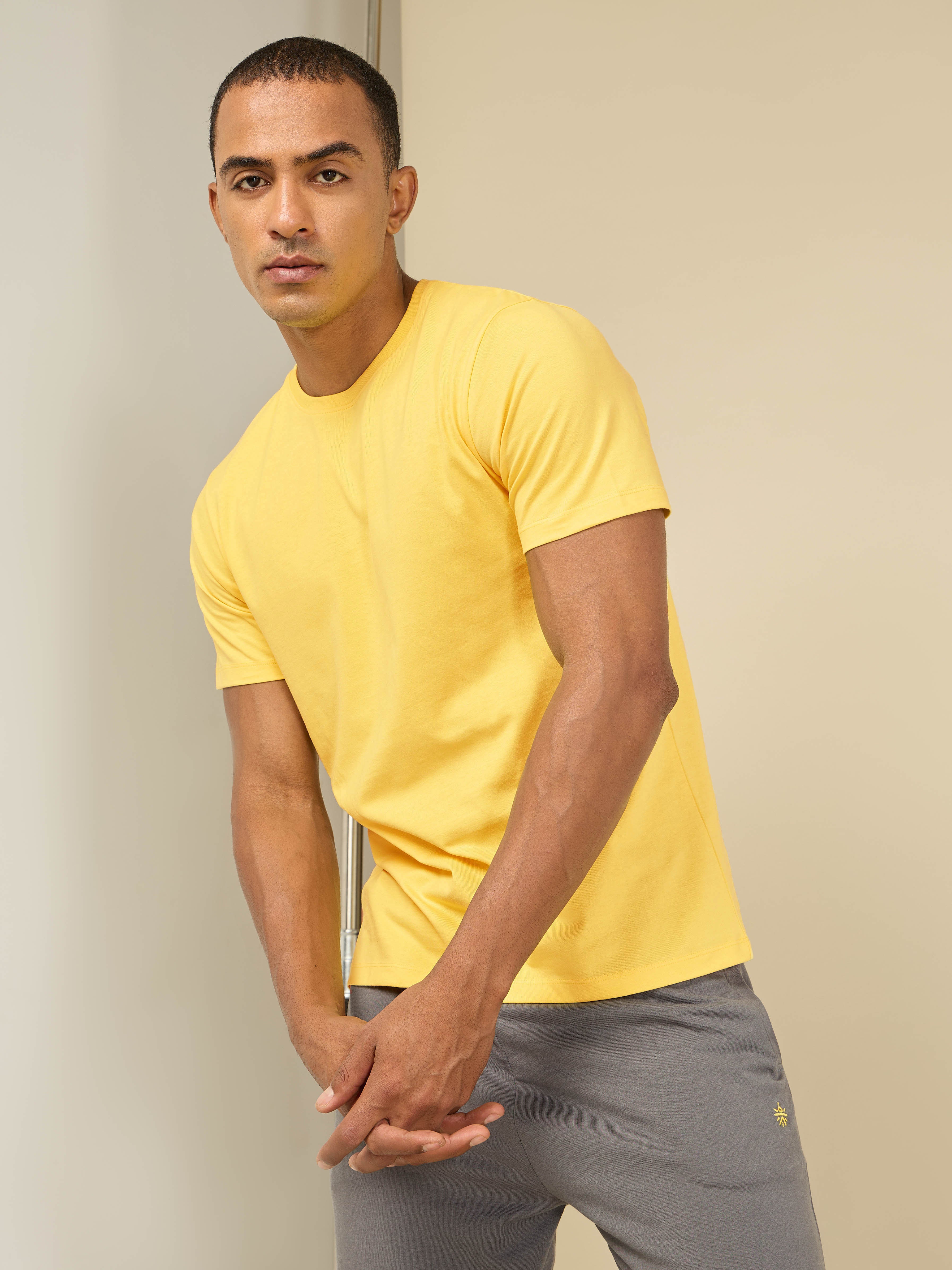 Yellow Cult Leisure T-shirt for Men