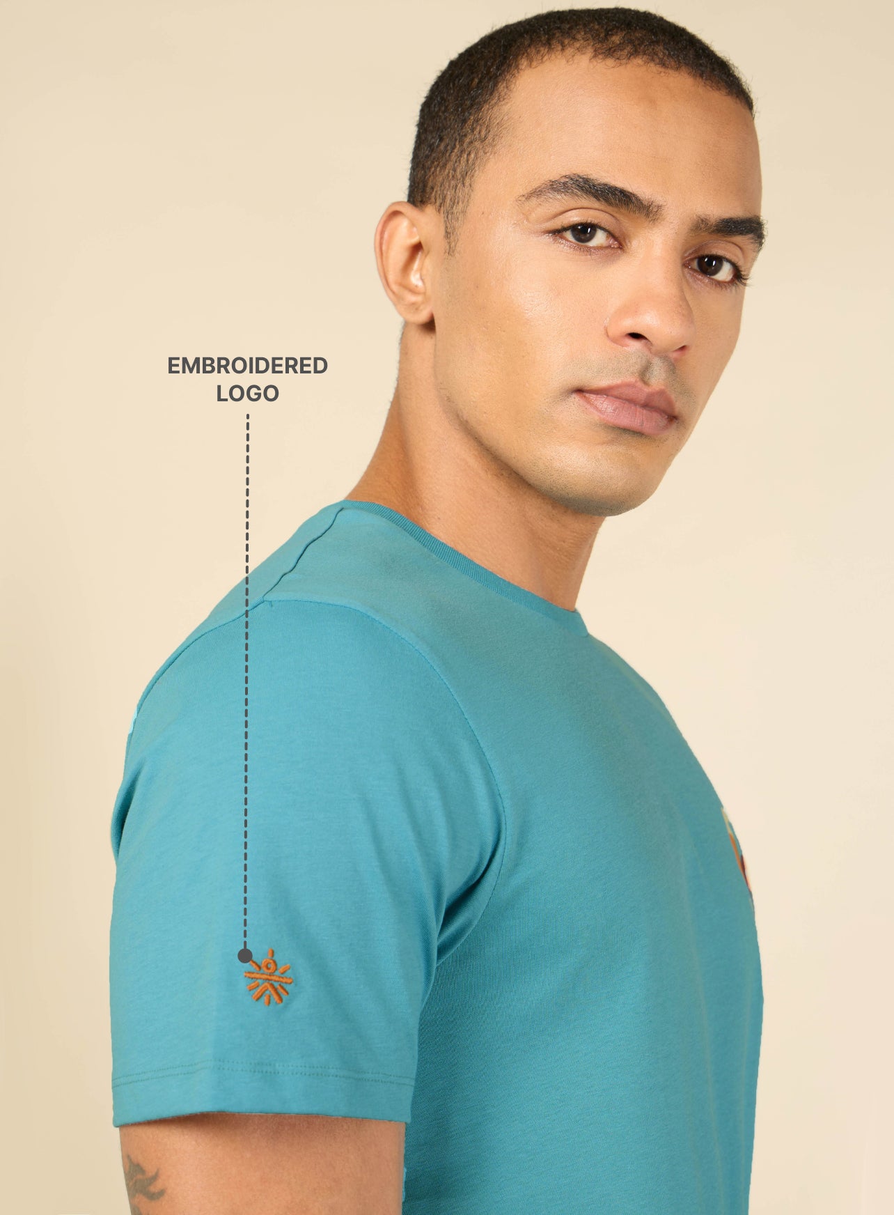 Men Blue Community Link T-shirt