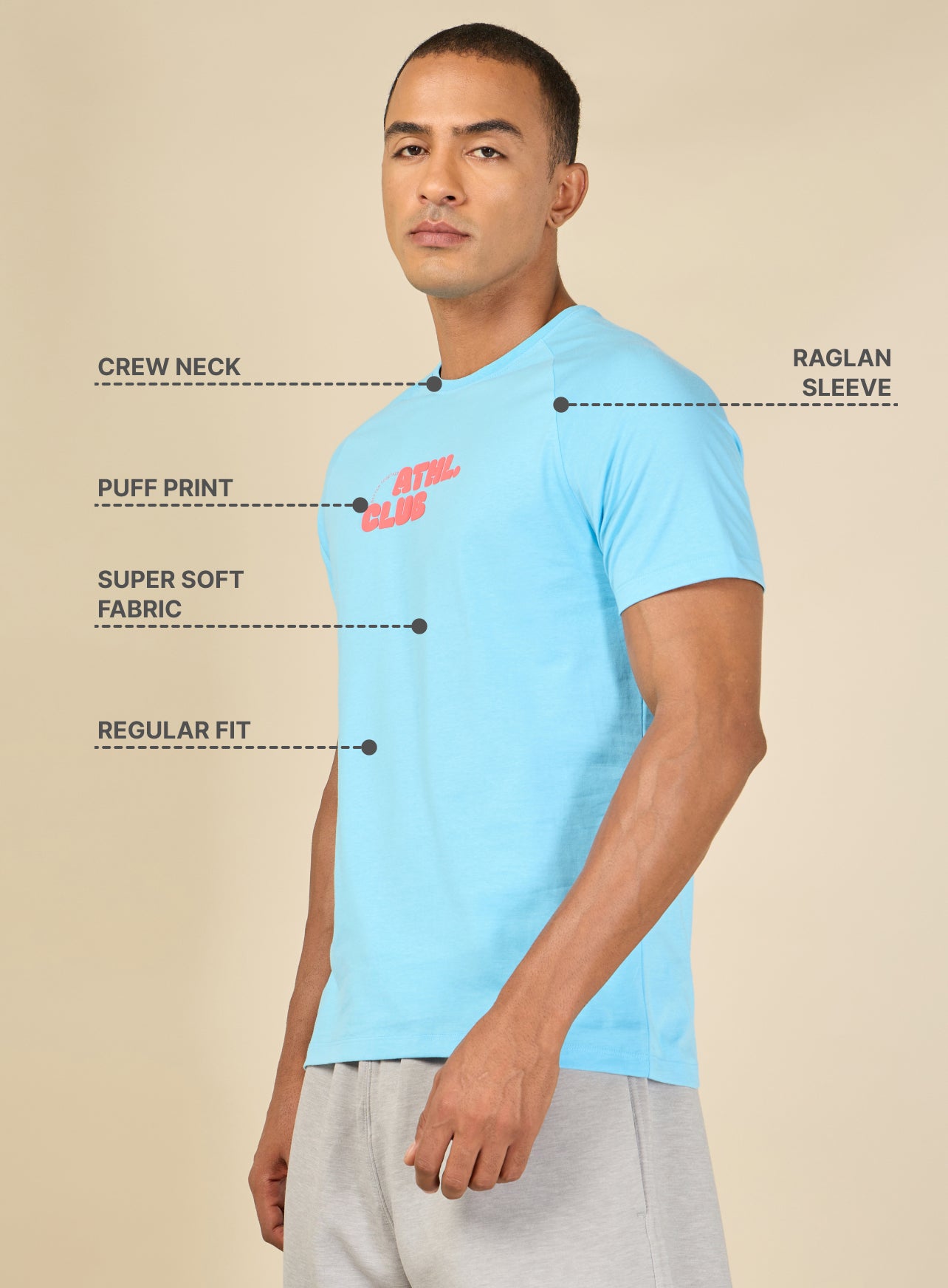 Men Ath. Club Blue T-shirt