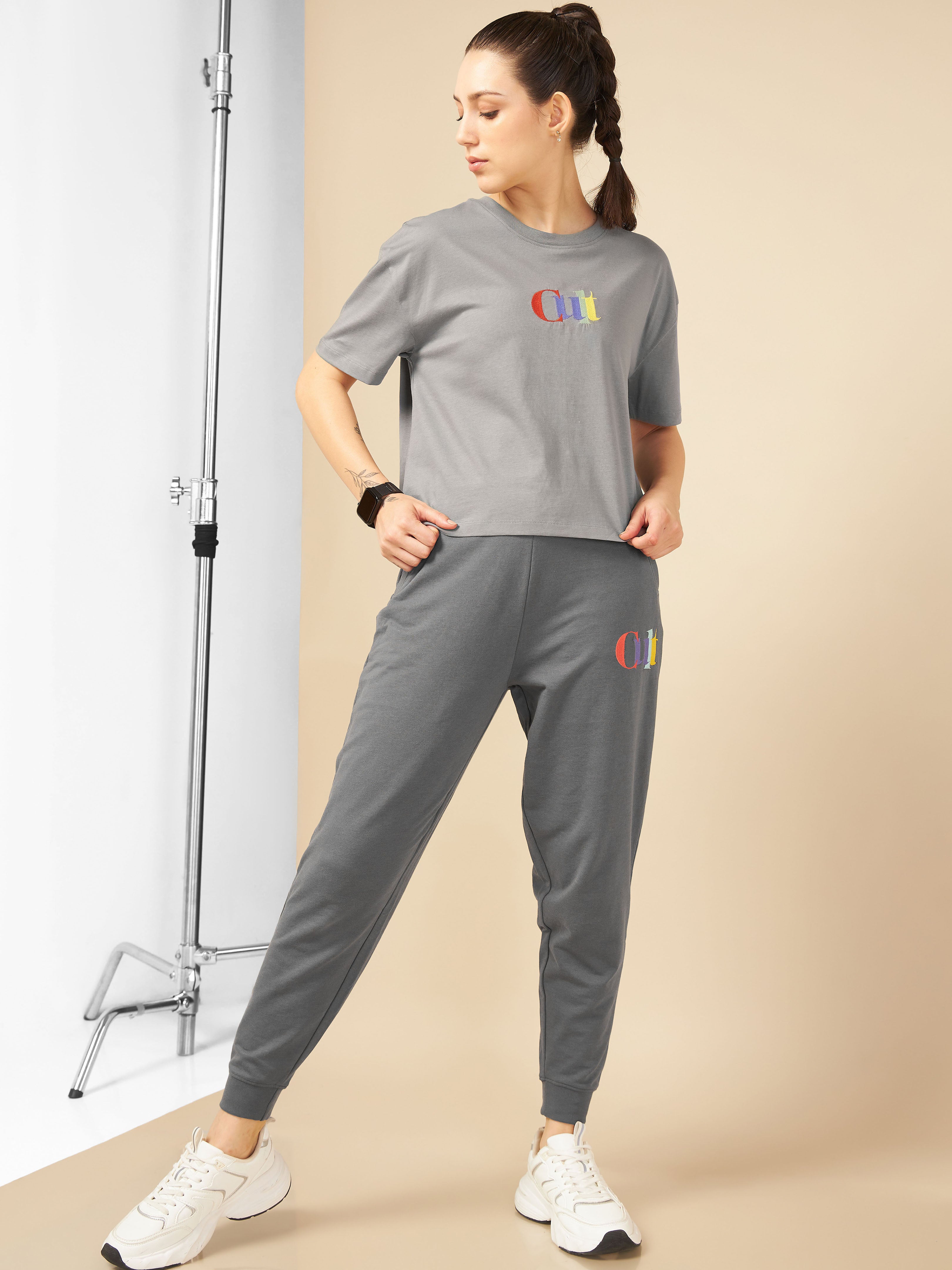 Women Grey Cult Club Joggers