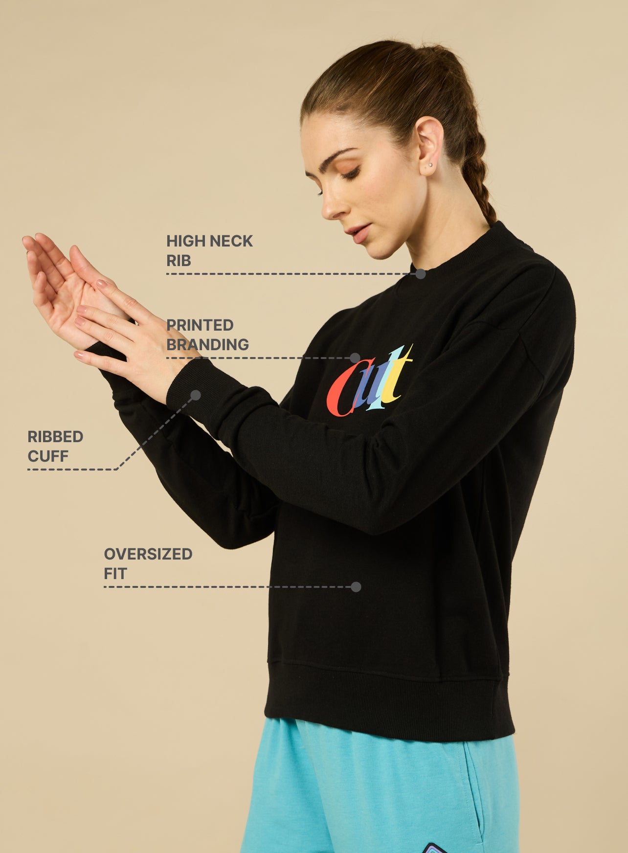 Cult Brand Carrier Black Sweatshirt