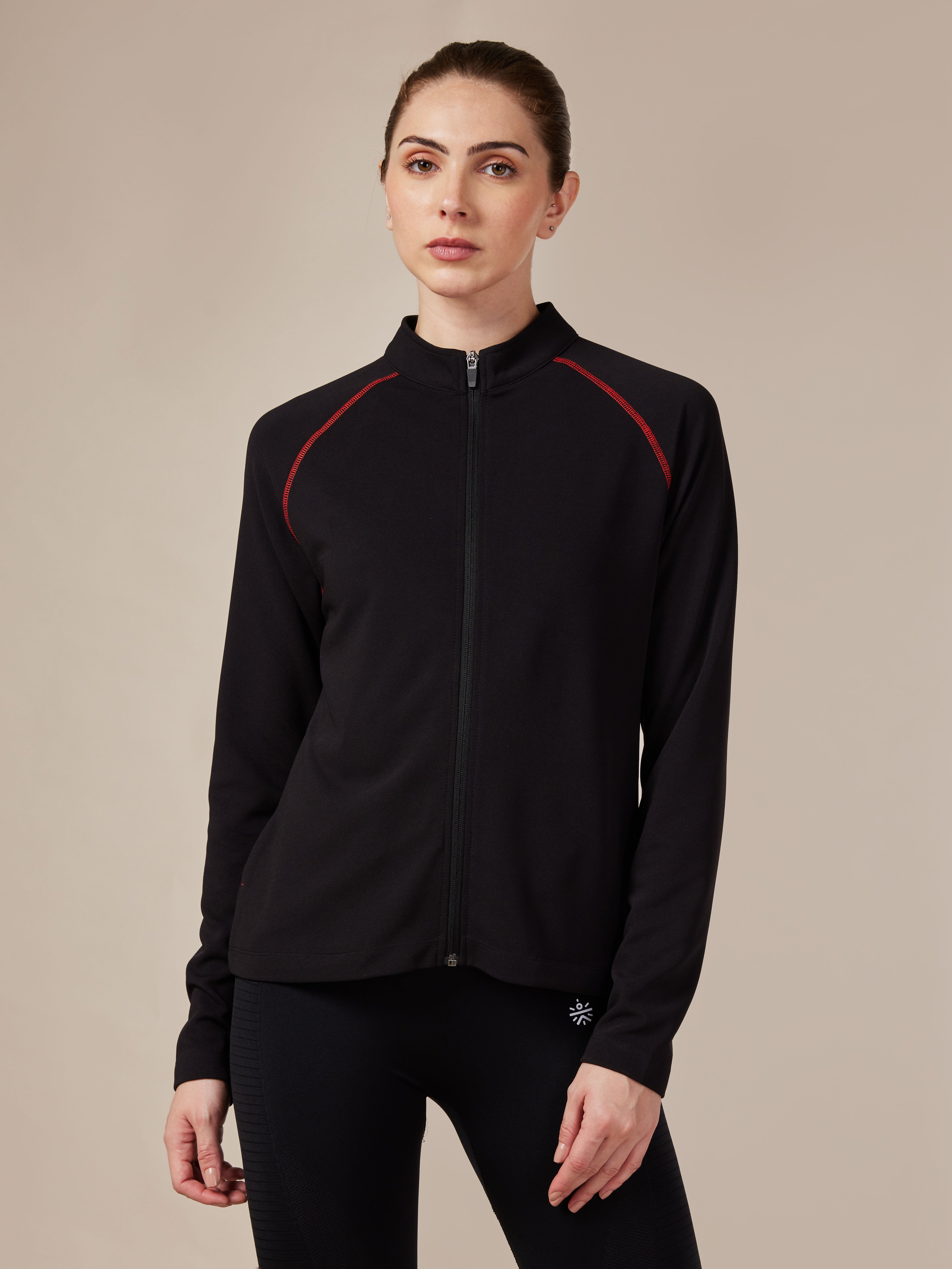 Women's Black Warm-up Jacket