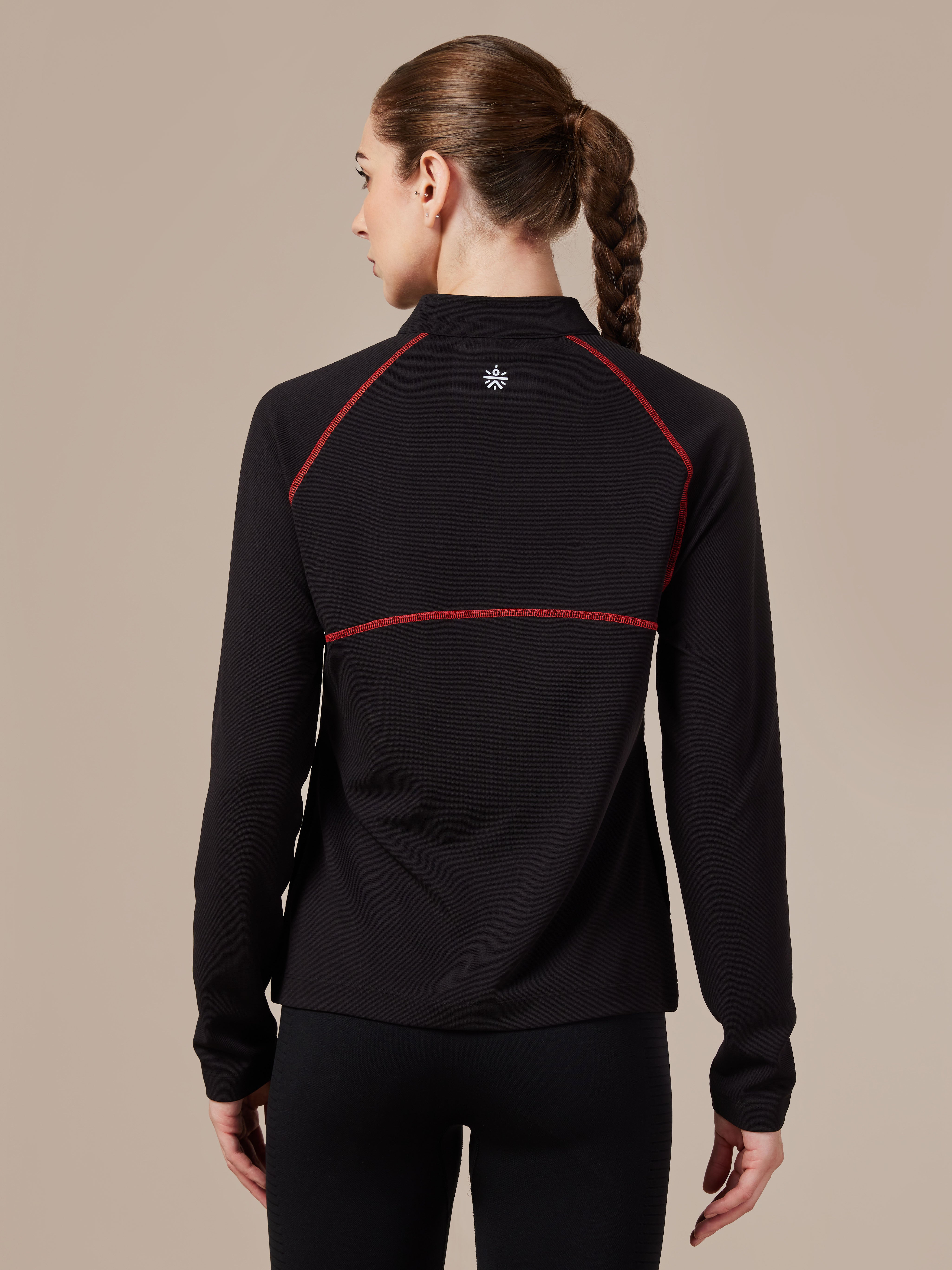 Women's Black Warm-up Jacket