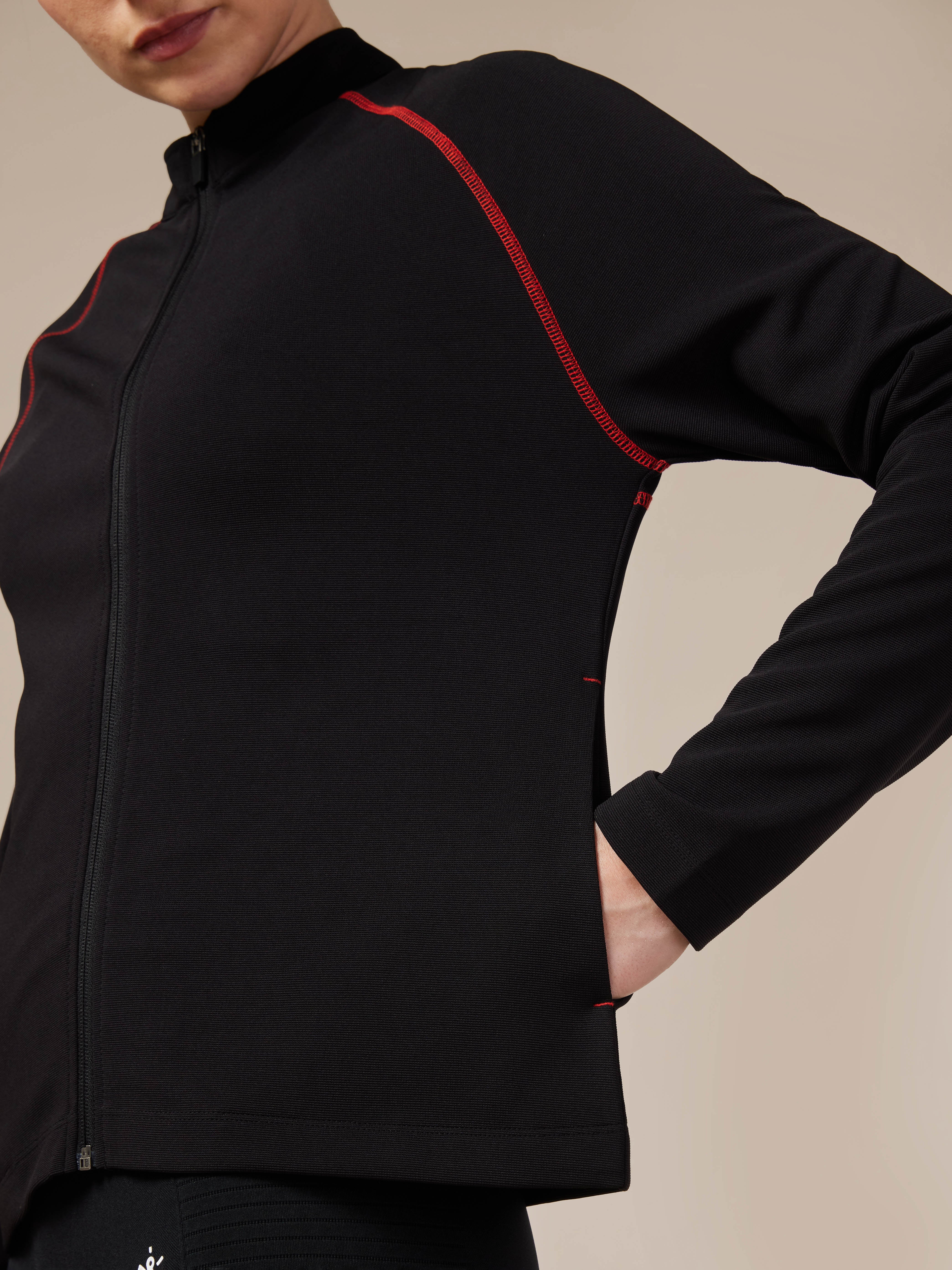 Women's Black Warm-up Jacket
