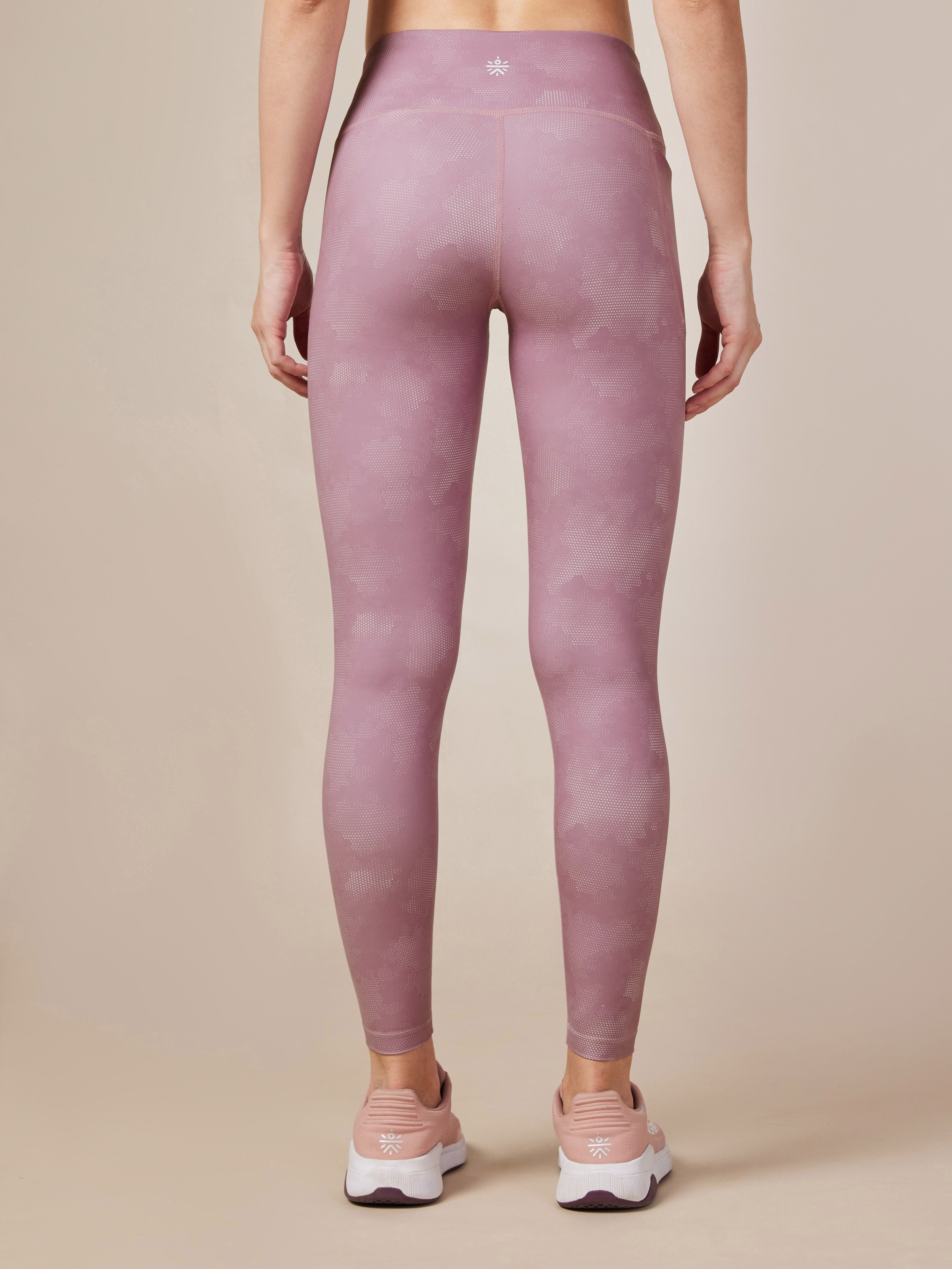 Pink Printed Performance Tights