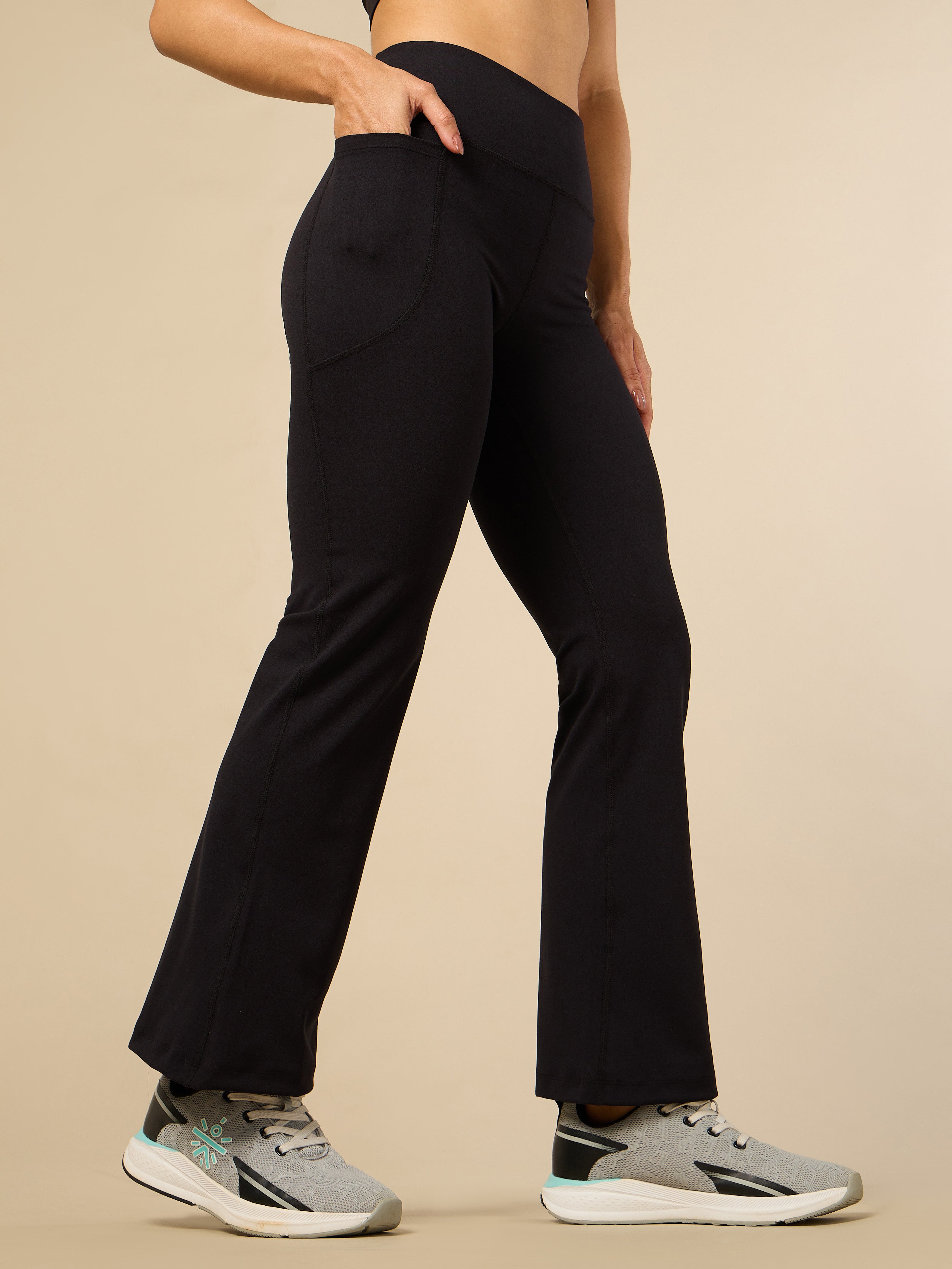 Women's COMFlex Black Performance Flare Pants