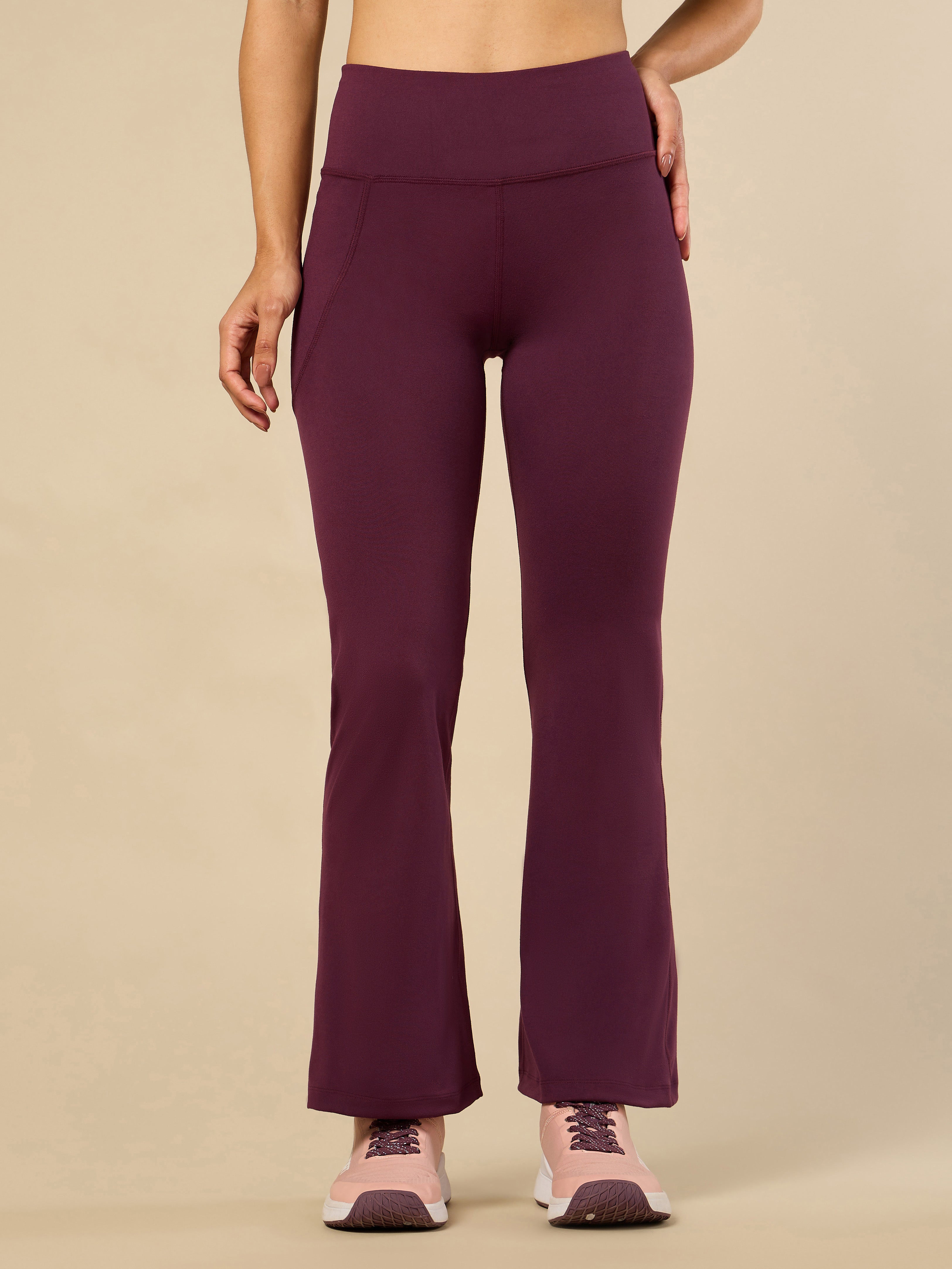 Women's COMFlex Wine Performance Flare Pants