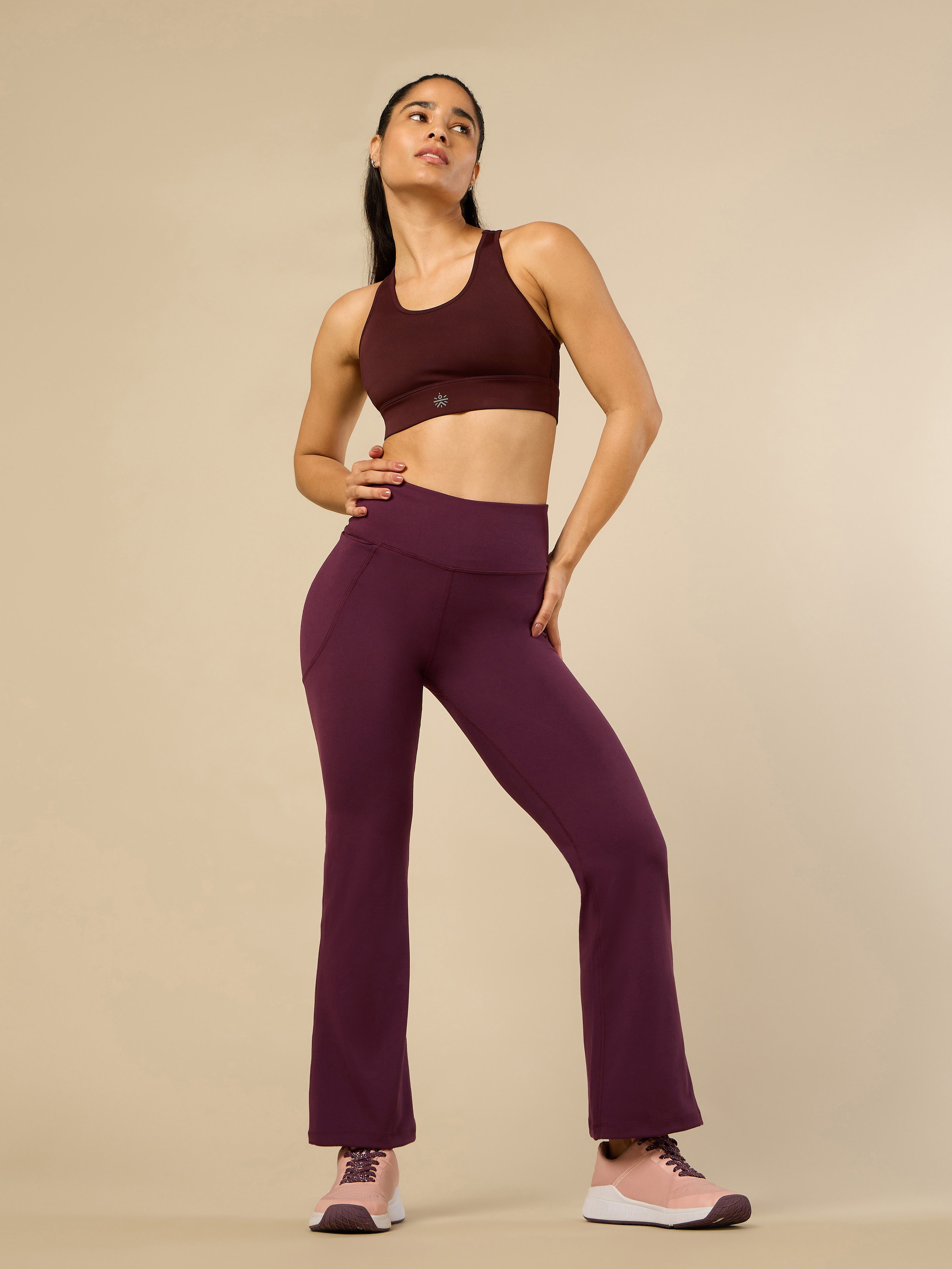 Women's COMFlex Wine Performance Flare Pants