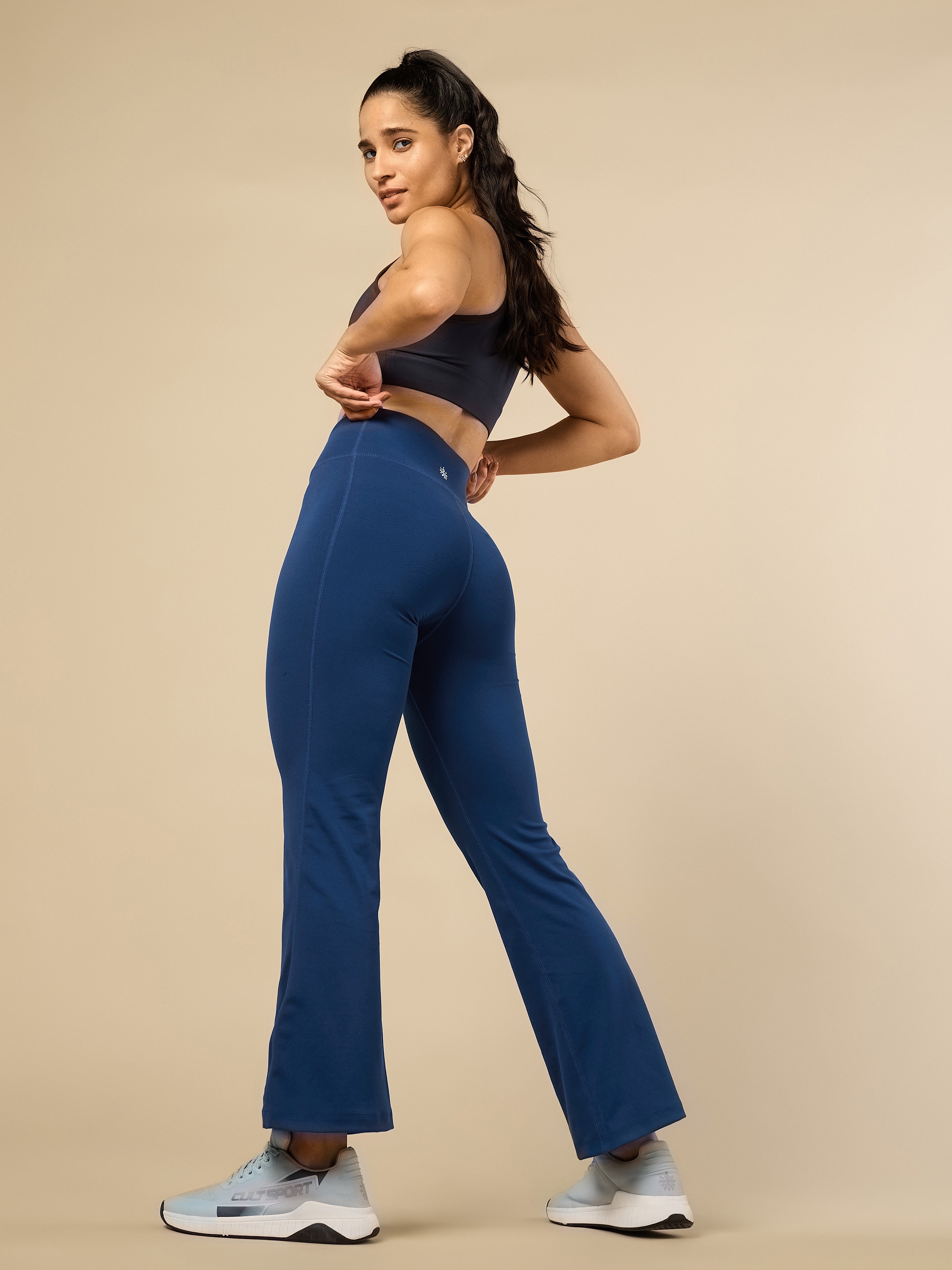 Women's COMFlex Teal Performance Flare Pants