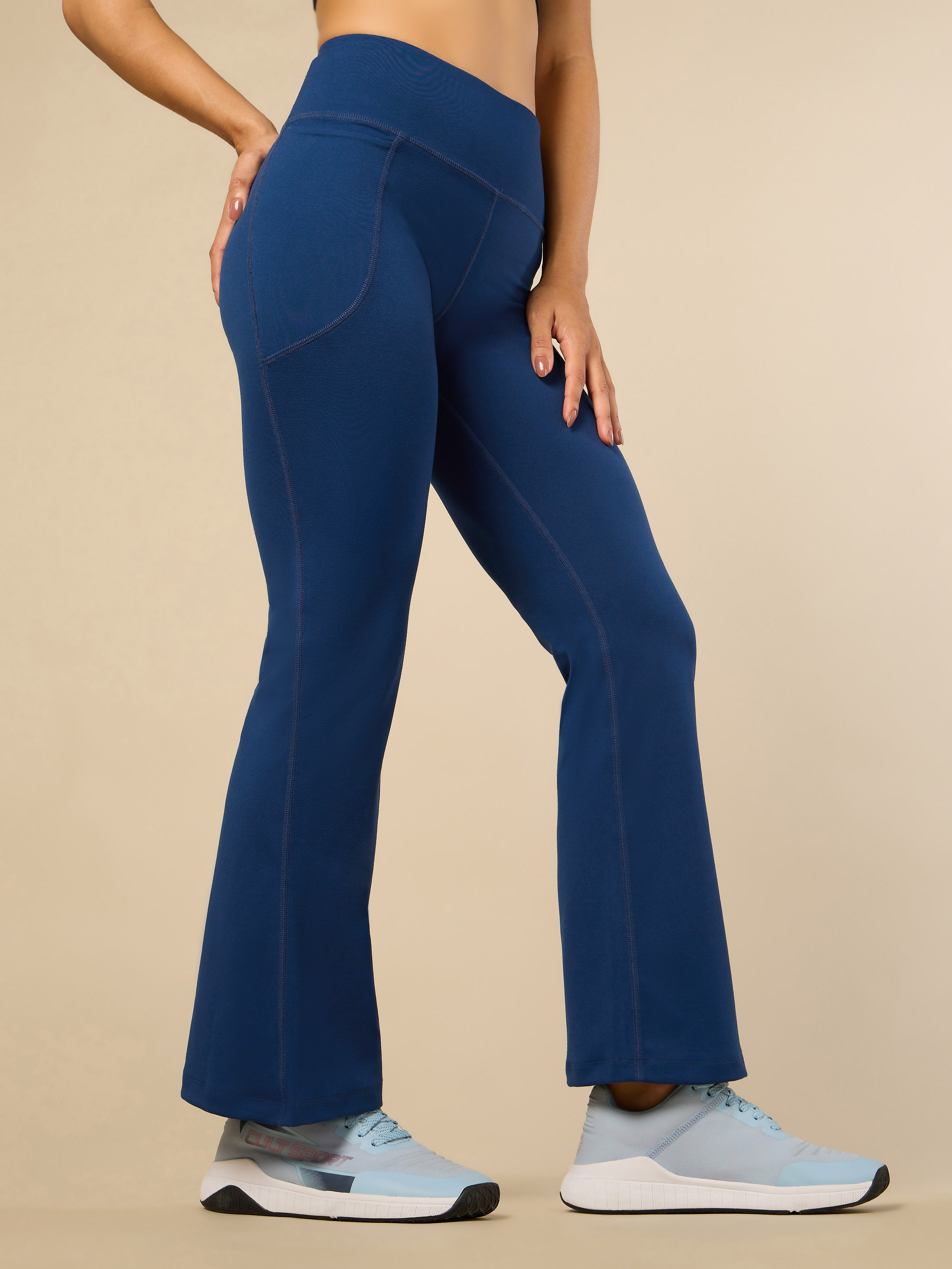 Women's COMFlex Teal Performance Flare Pants