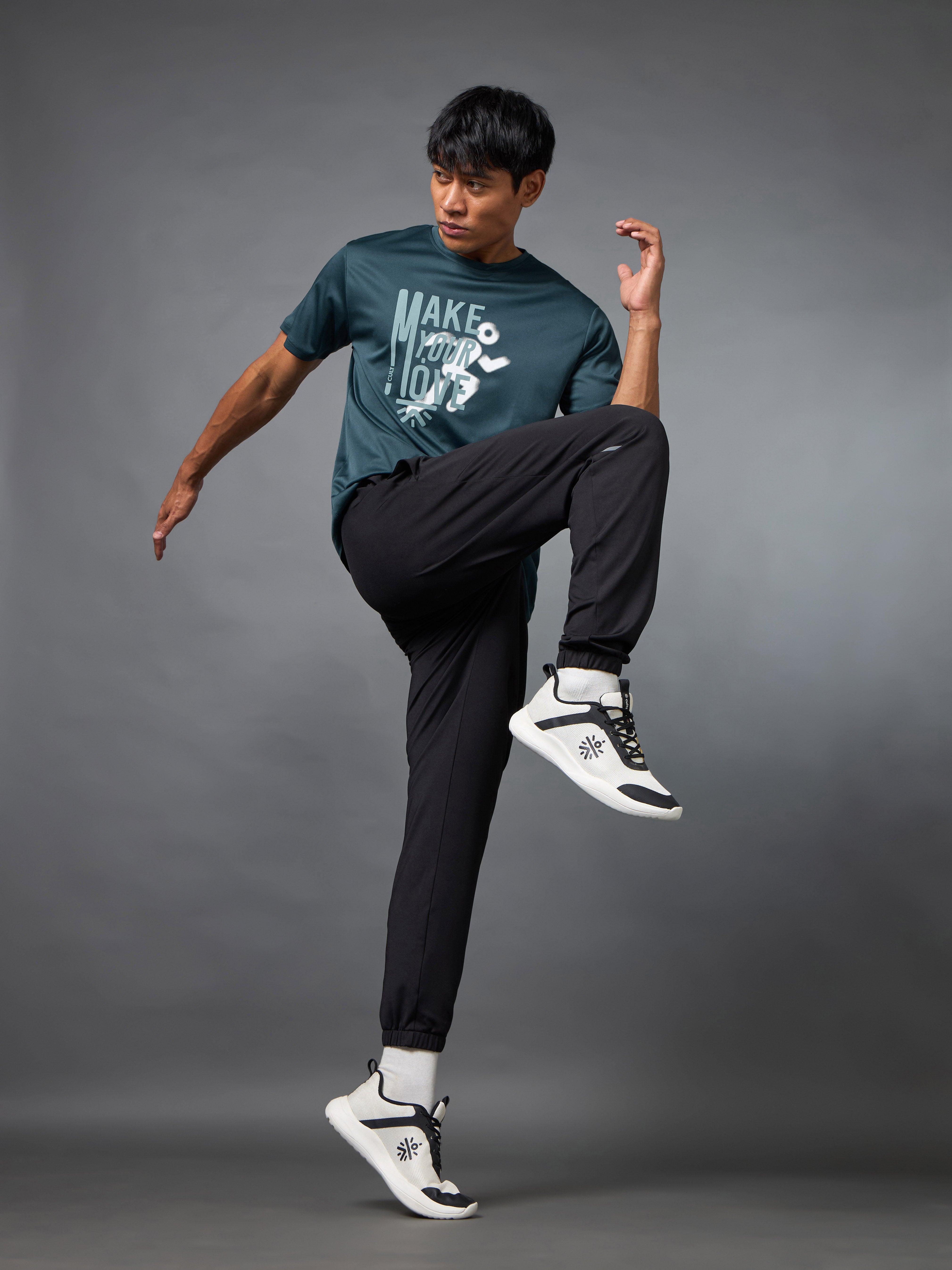 Men's Make Your Move Teal Performance T-shirt