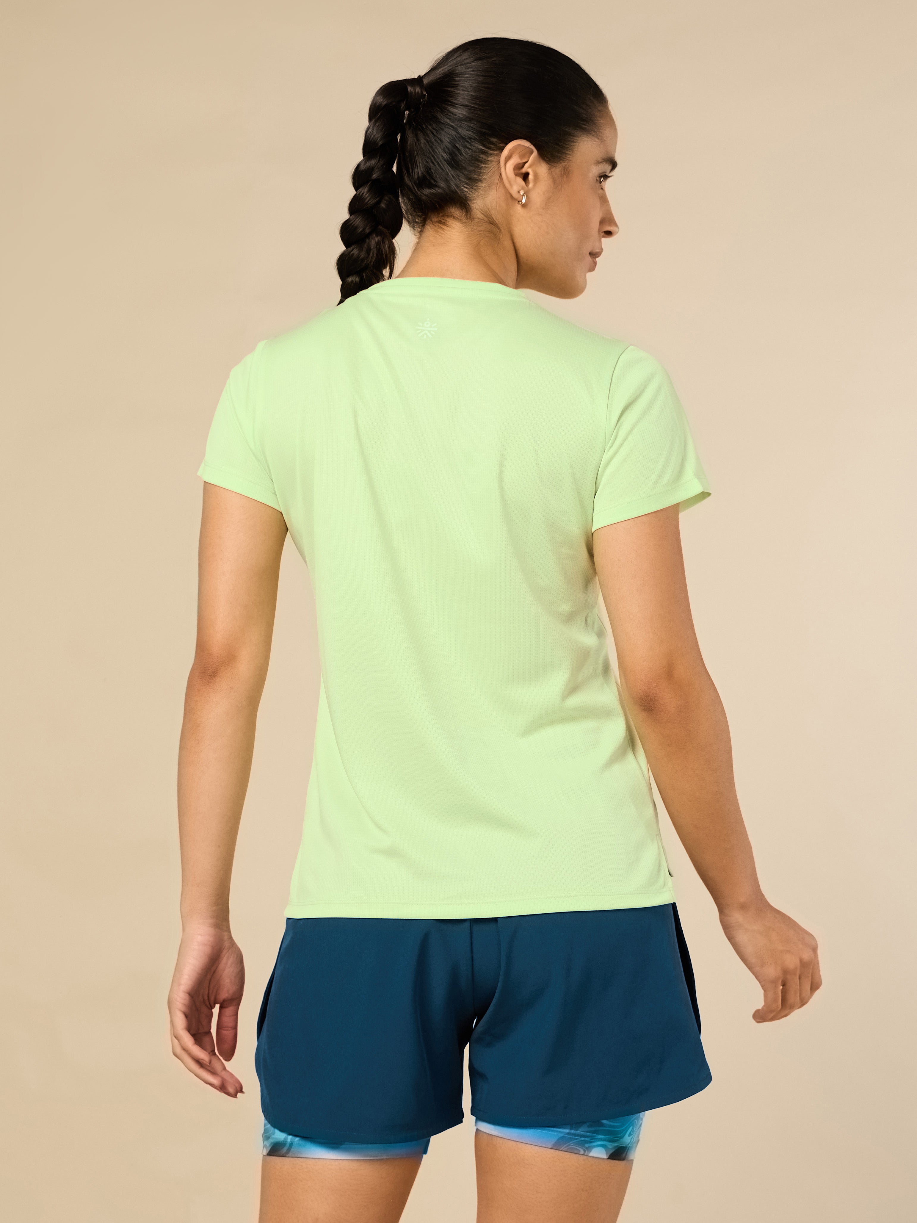 Women's Stay Fit Green Performance T-shirt
