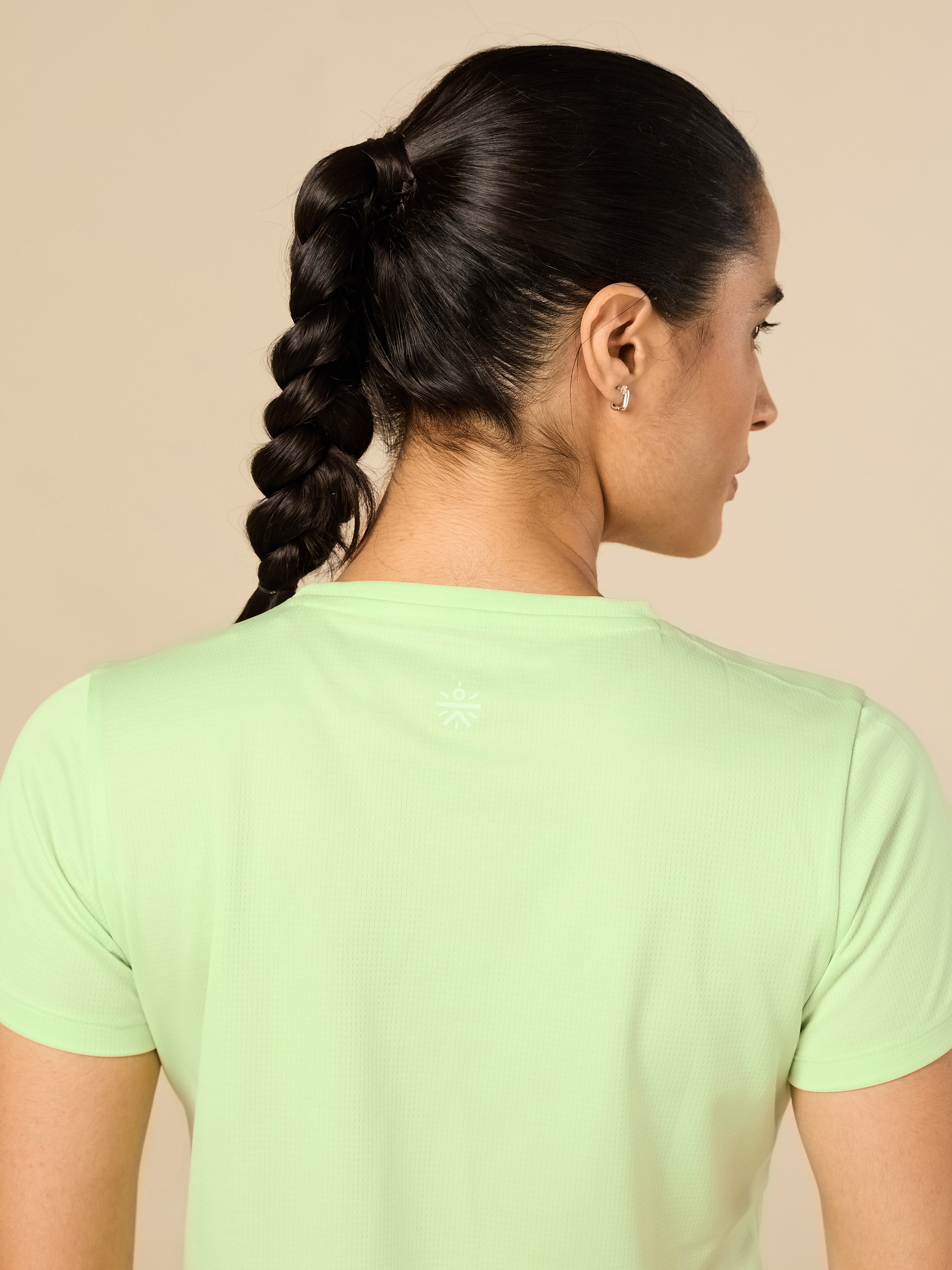 Women's Stay Fit Green Performance T-shirt