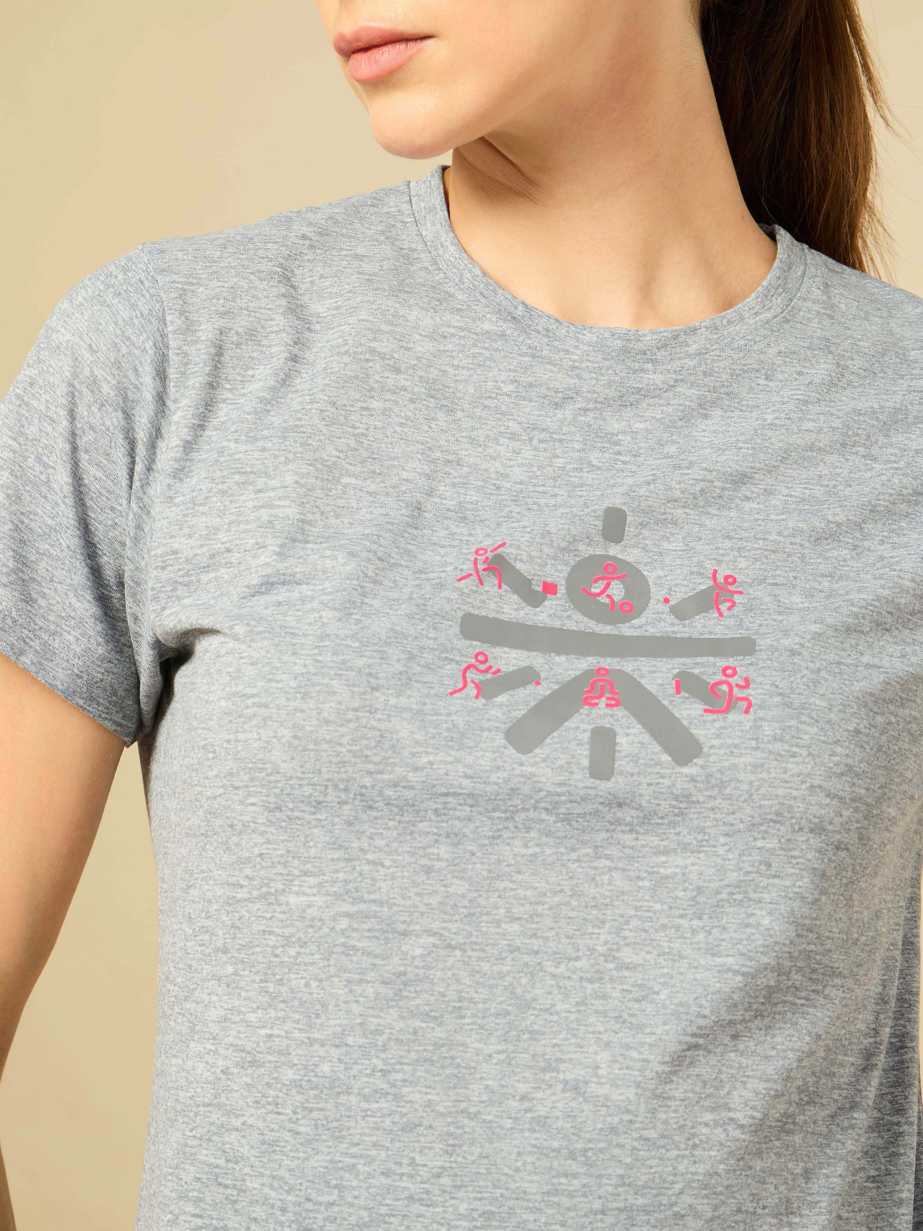 Brand logo Grey T-shirt