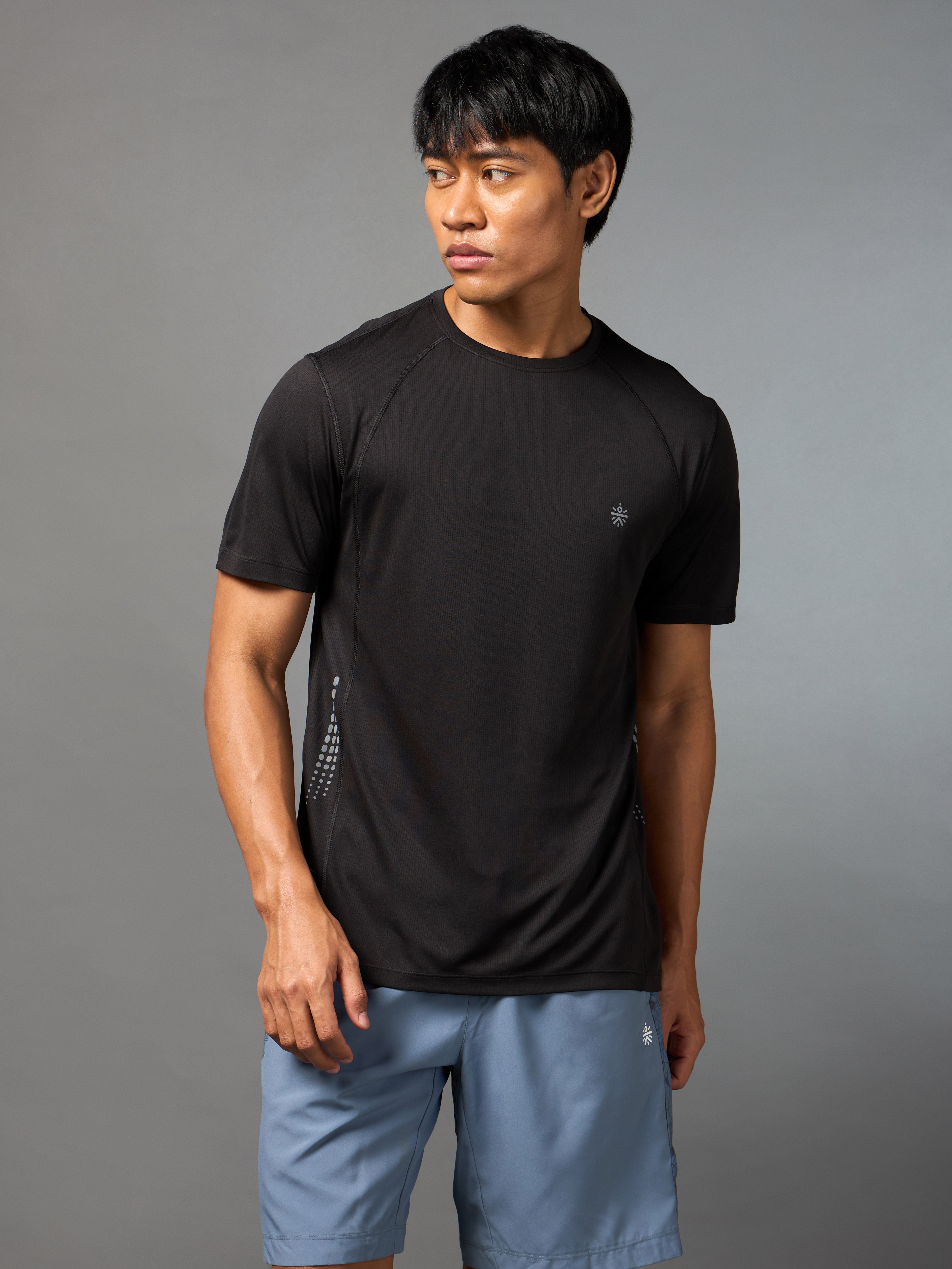 Men's Black Run Elevate T-shirt