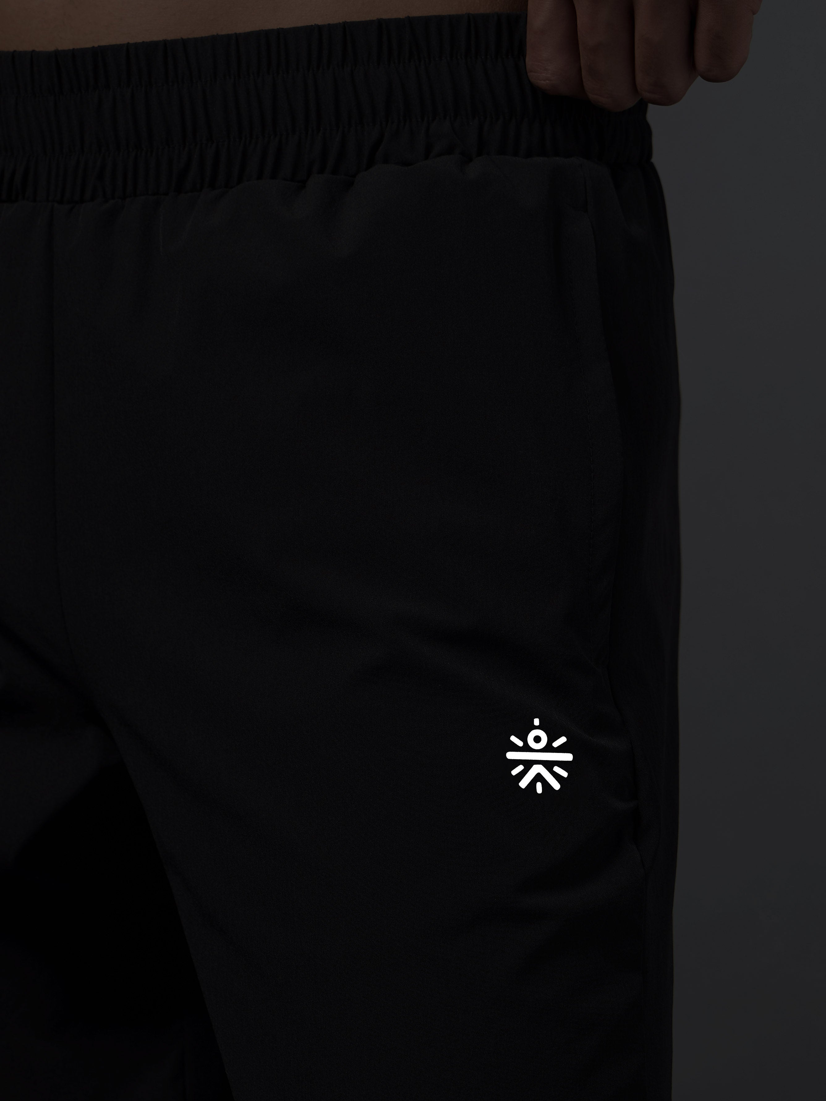 Men's Night Jogger Black Performance Trackpants