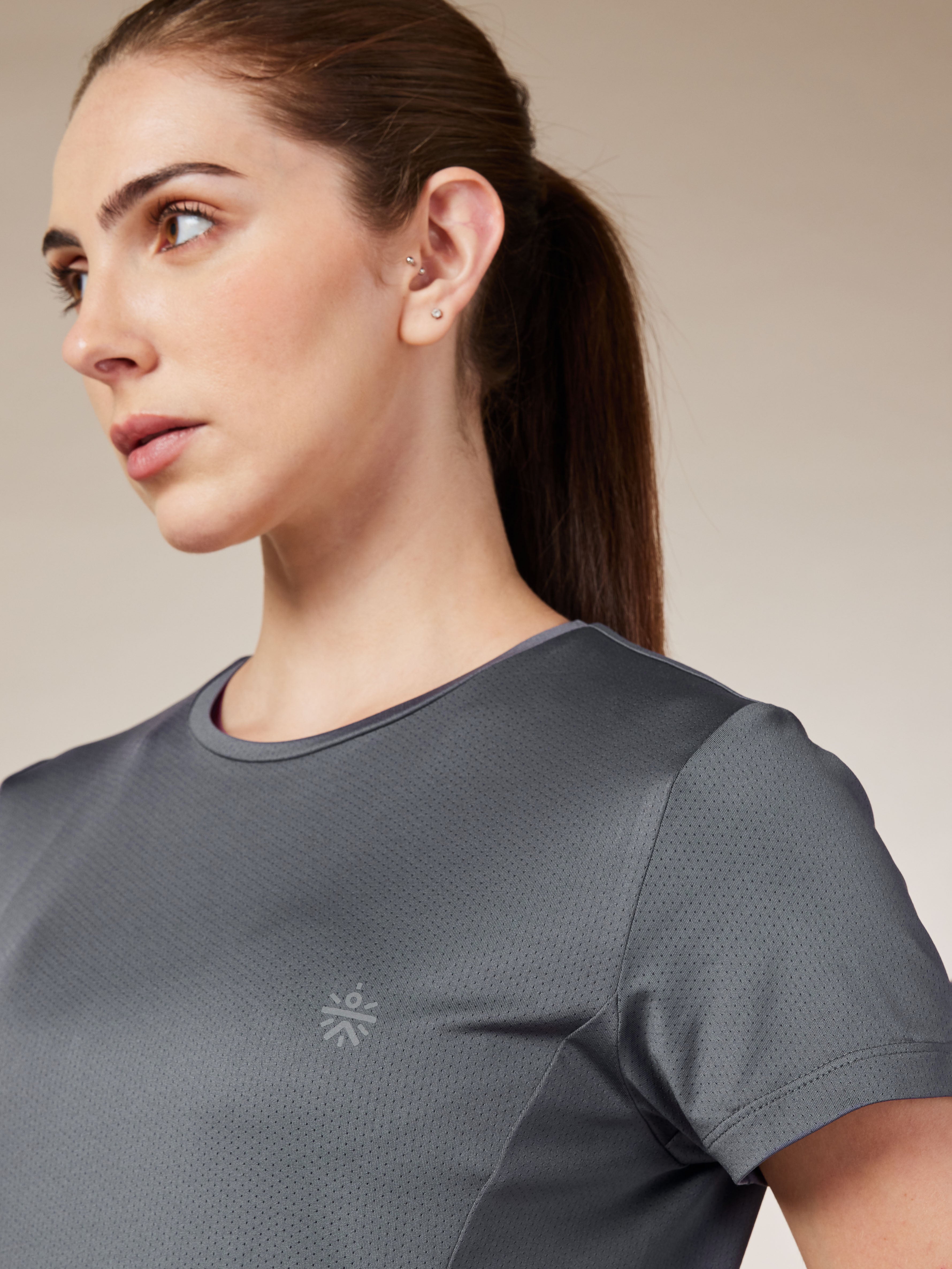 Women's Grey Move Forward Running T-shirt