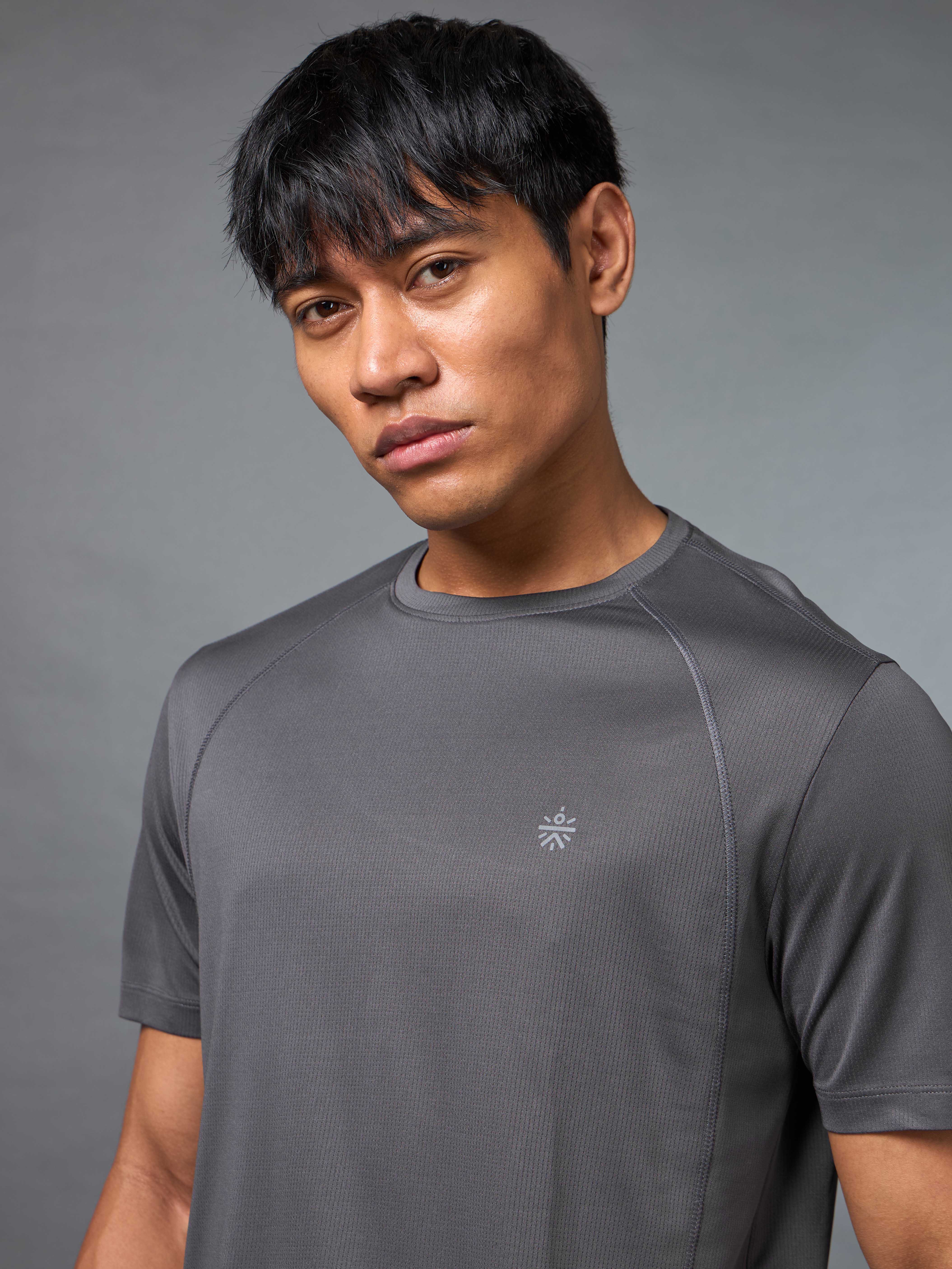 Men's Train All Day Essential Grey T-shirt