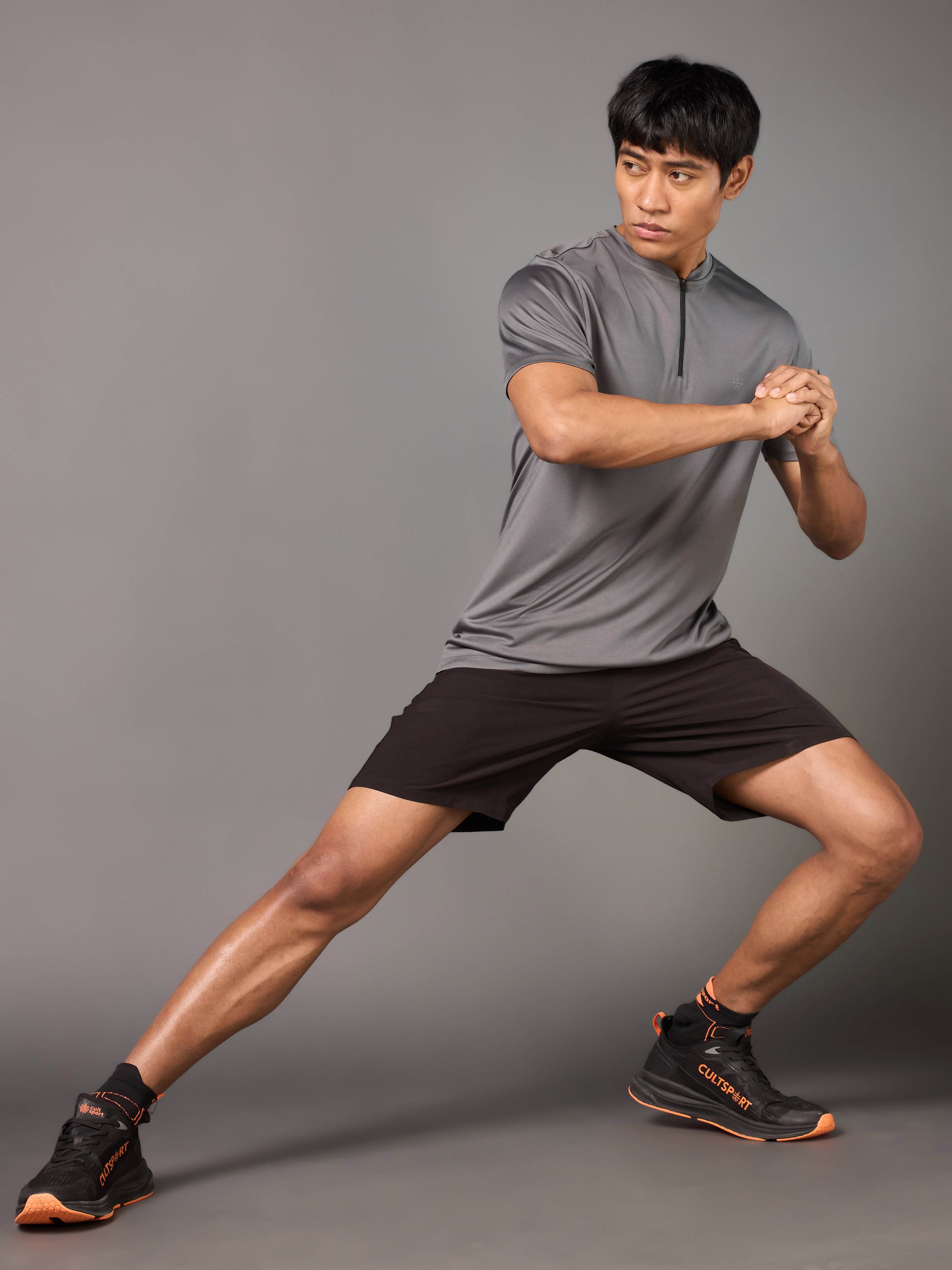 Men's All Terrain Grey Running T-shirt