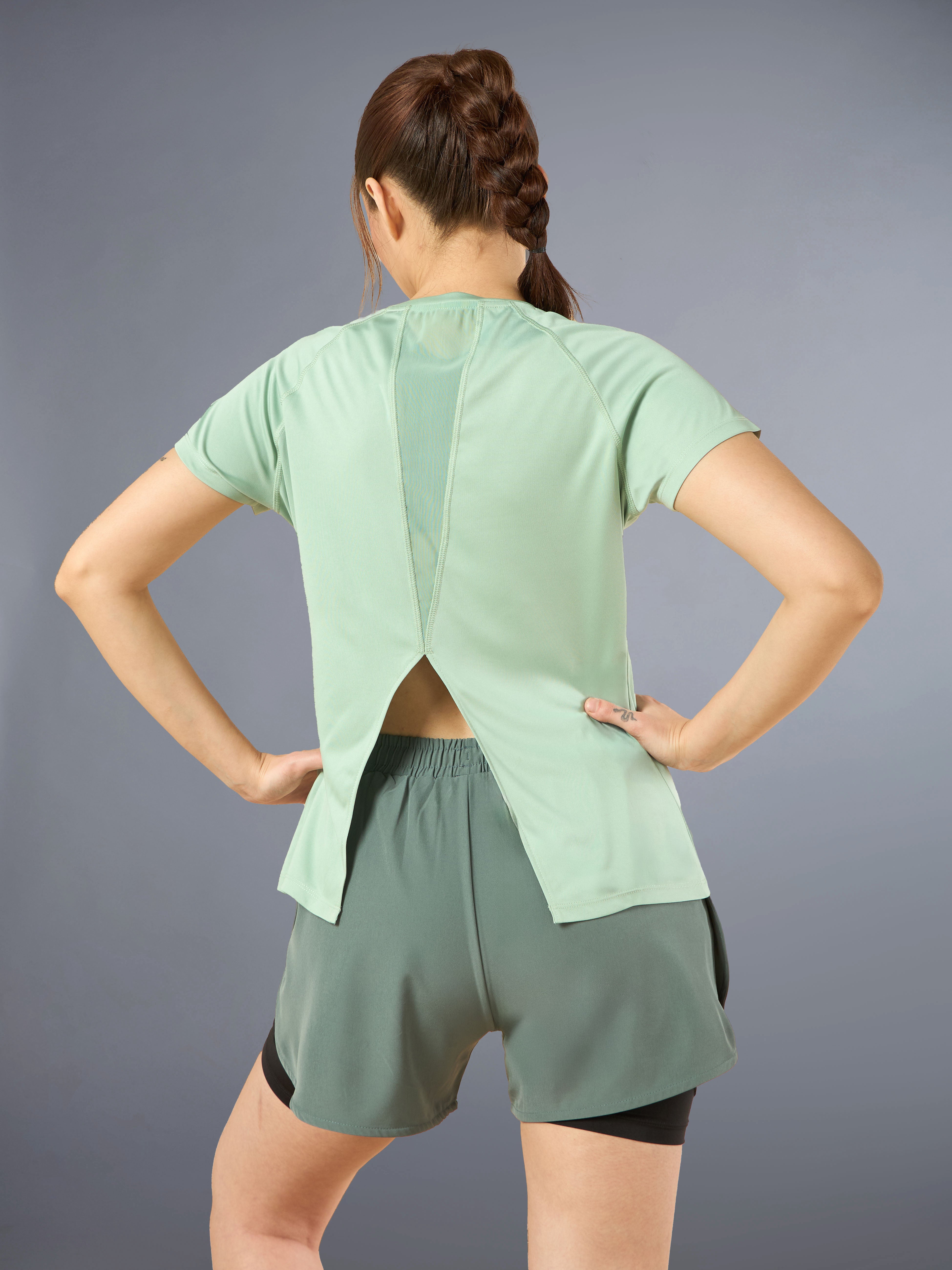 Women's Run Hype Green T-shirt