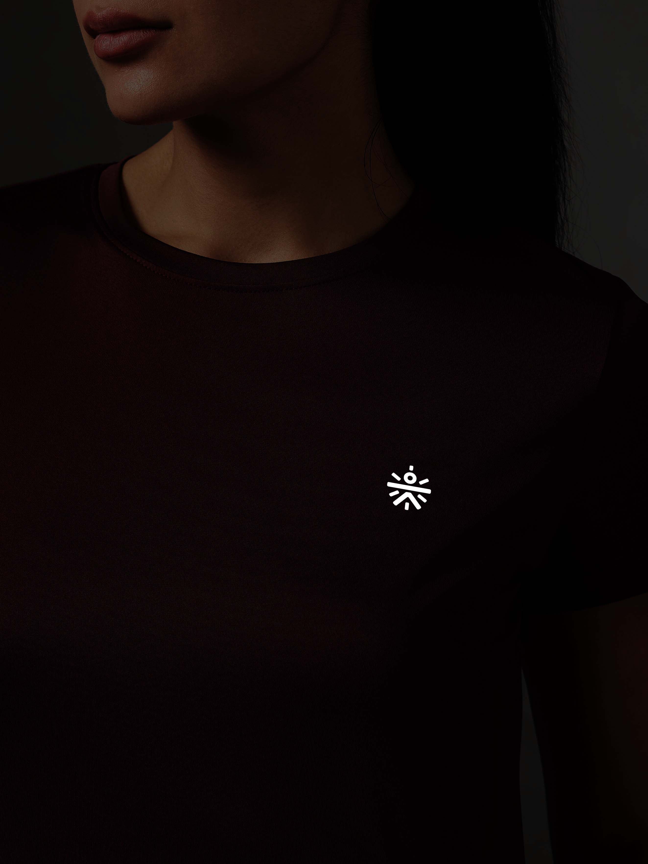 Women's Wine Cross Over Fit Top