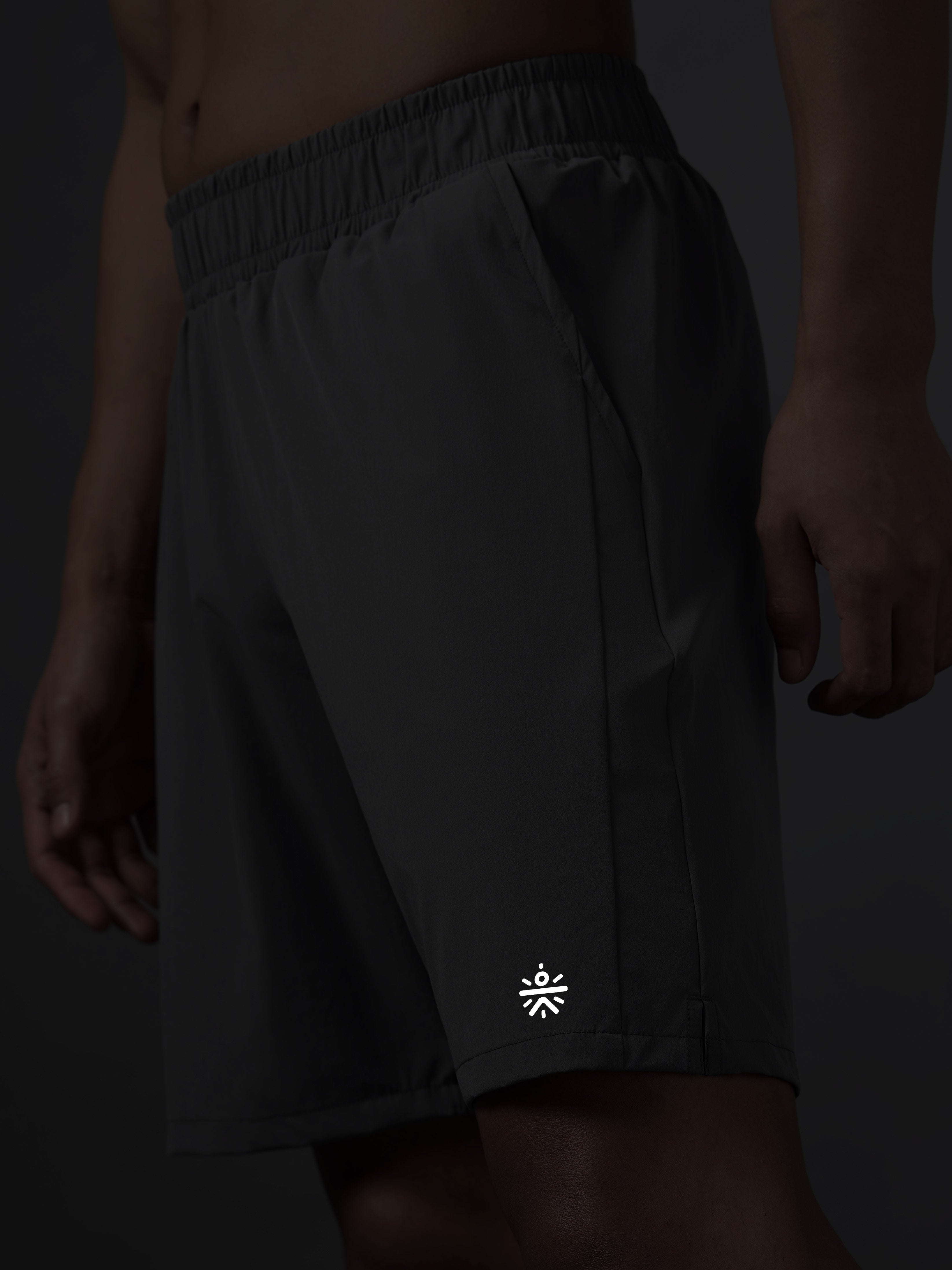 Men's Terrain Run Grey Shorts