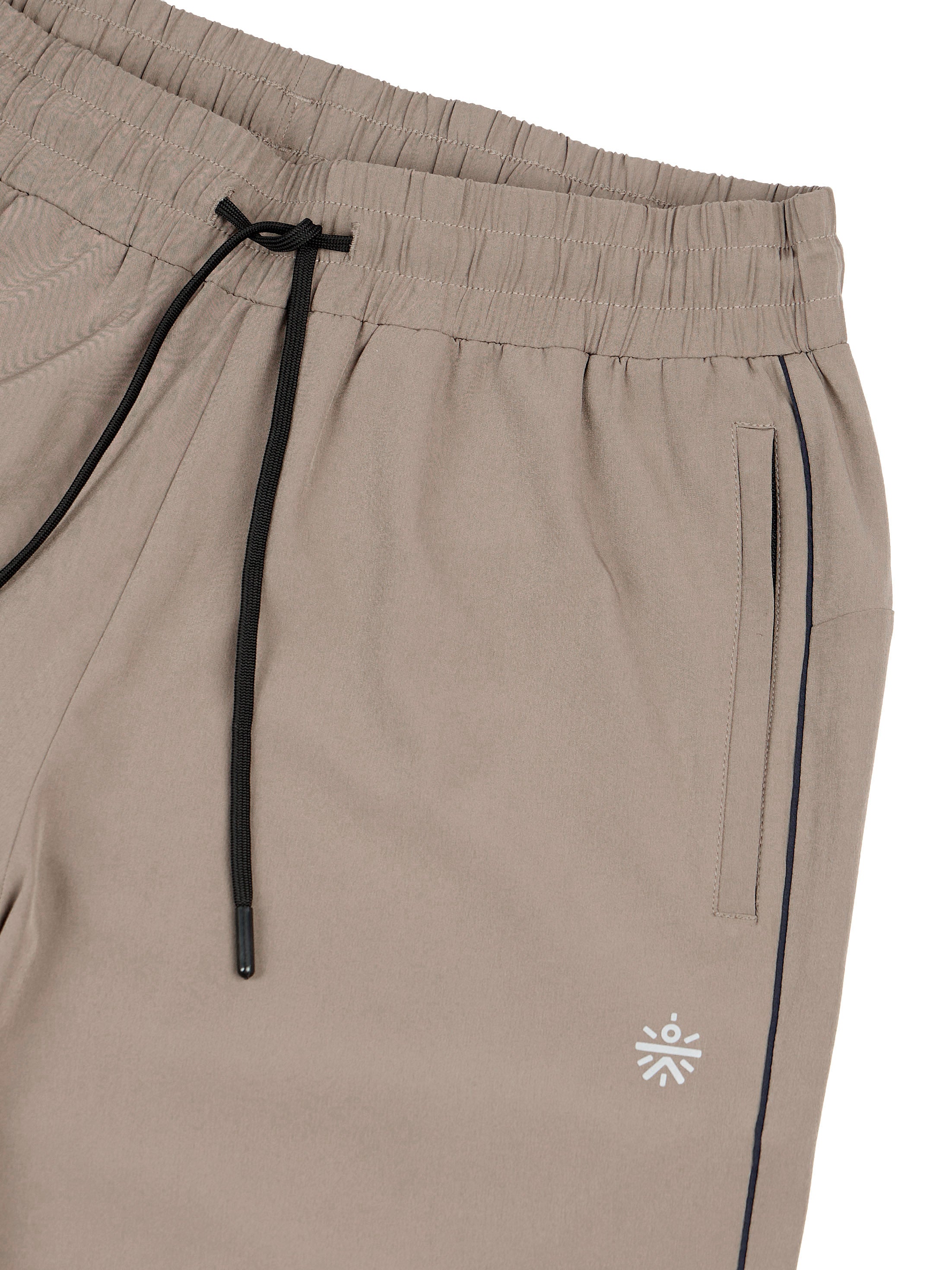 Men's Beige Pace Up Running Trackpants