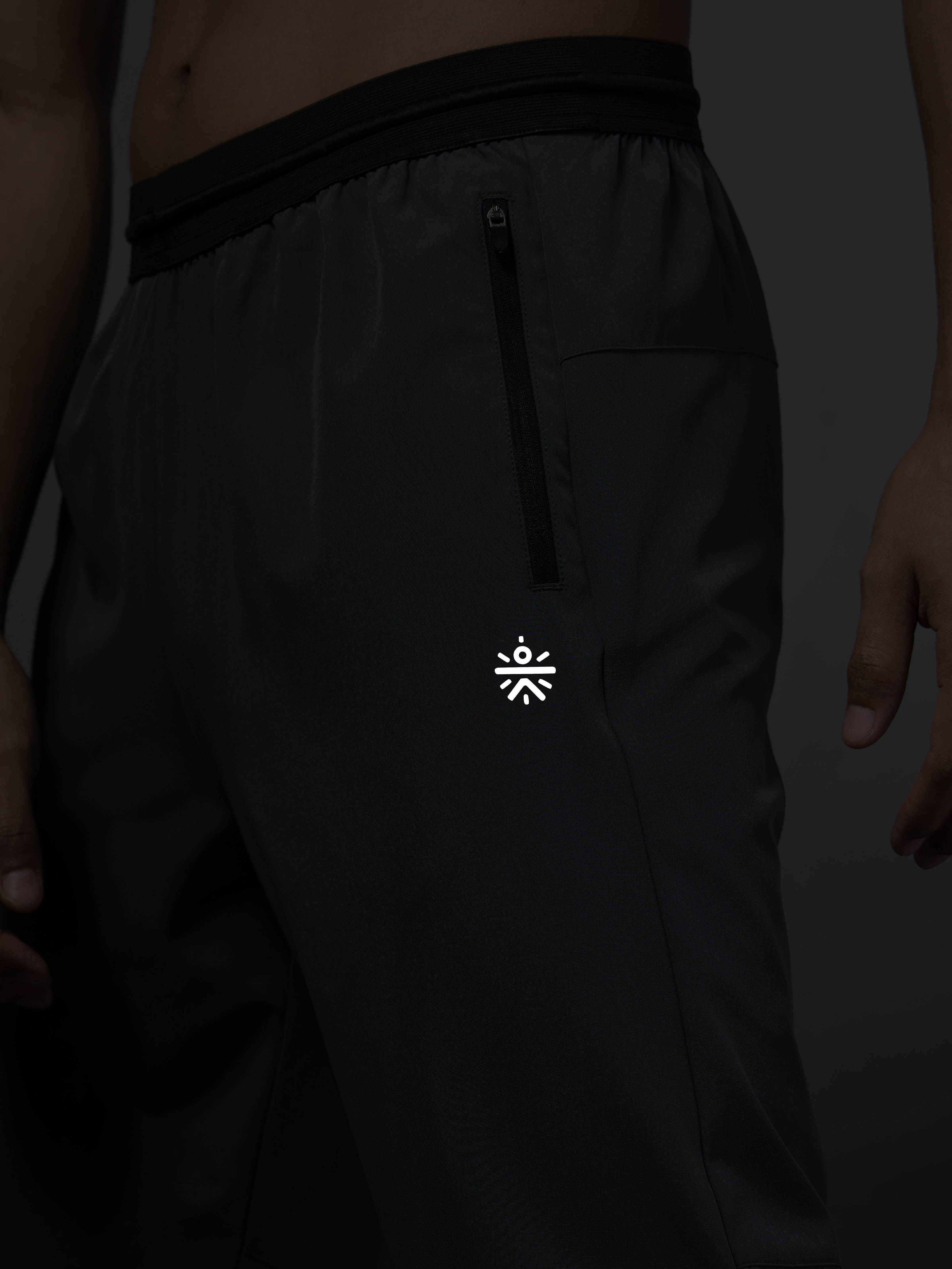 Men's Terrain Run Grey Trackpants