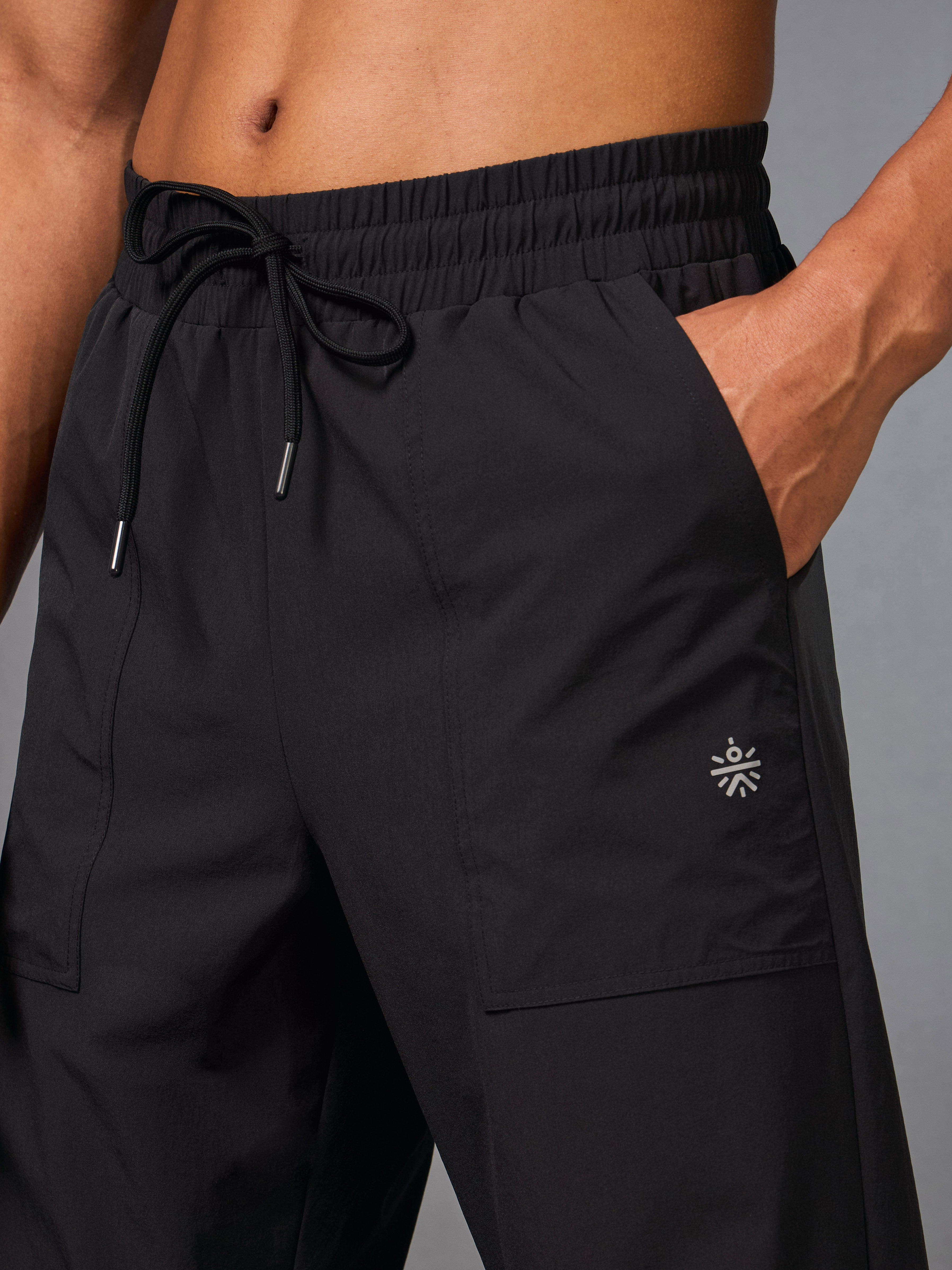 Men's Shape Shifter Everyday Black Trackpant