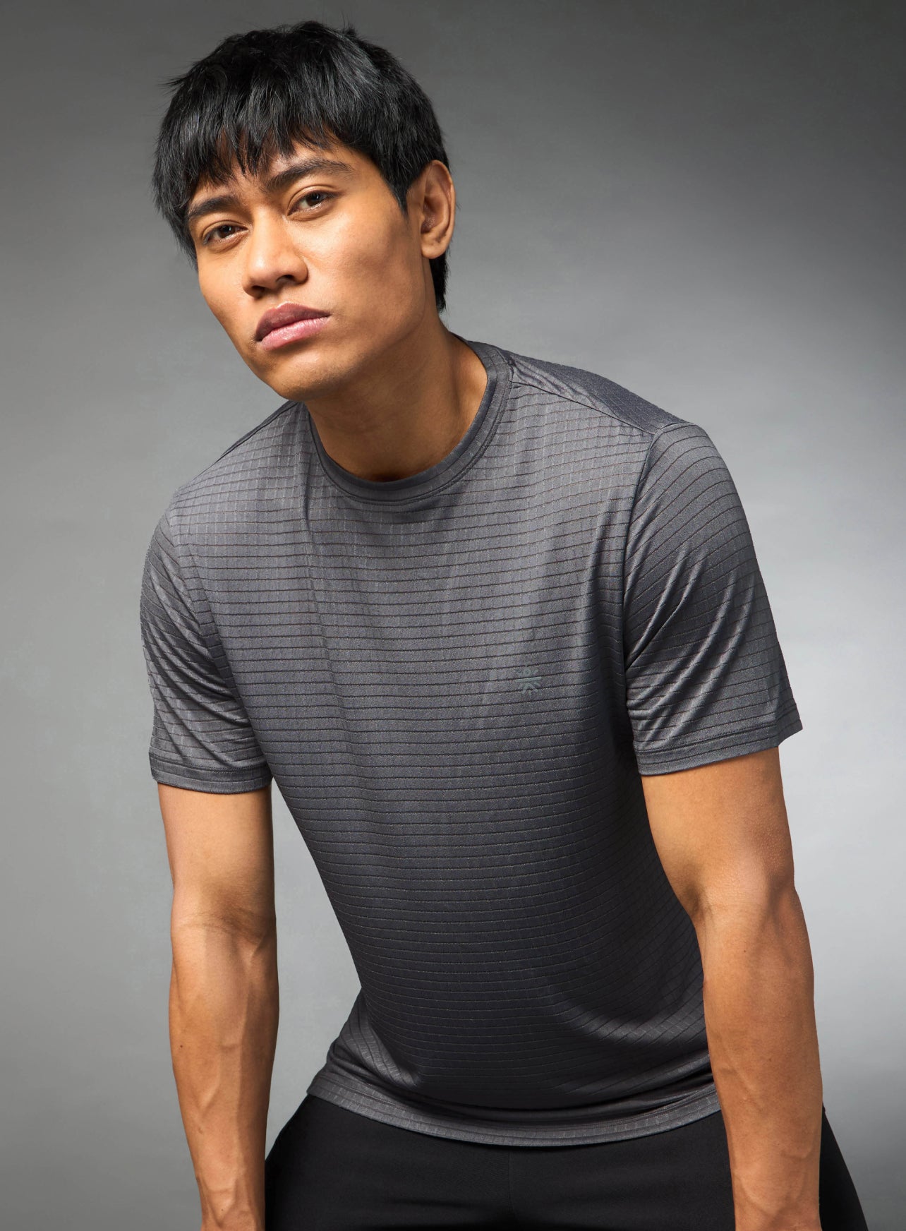Men's Technical Knit Grey High Performance T-shirt