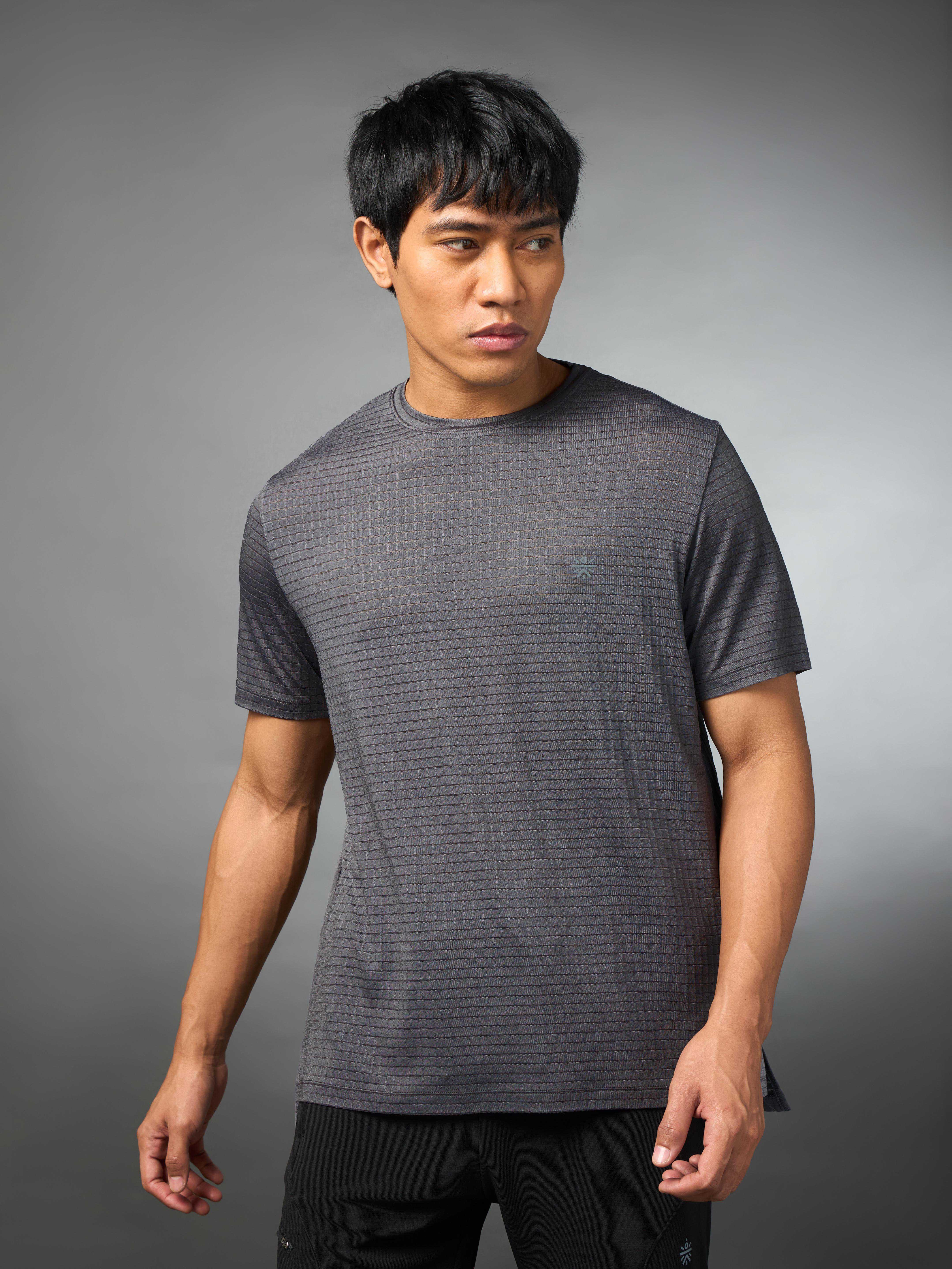 Men's Technical Knit Grey High Performance T-shirt