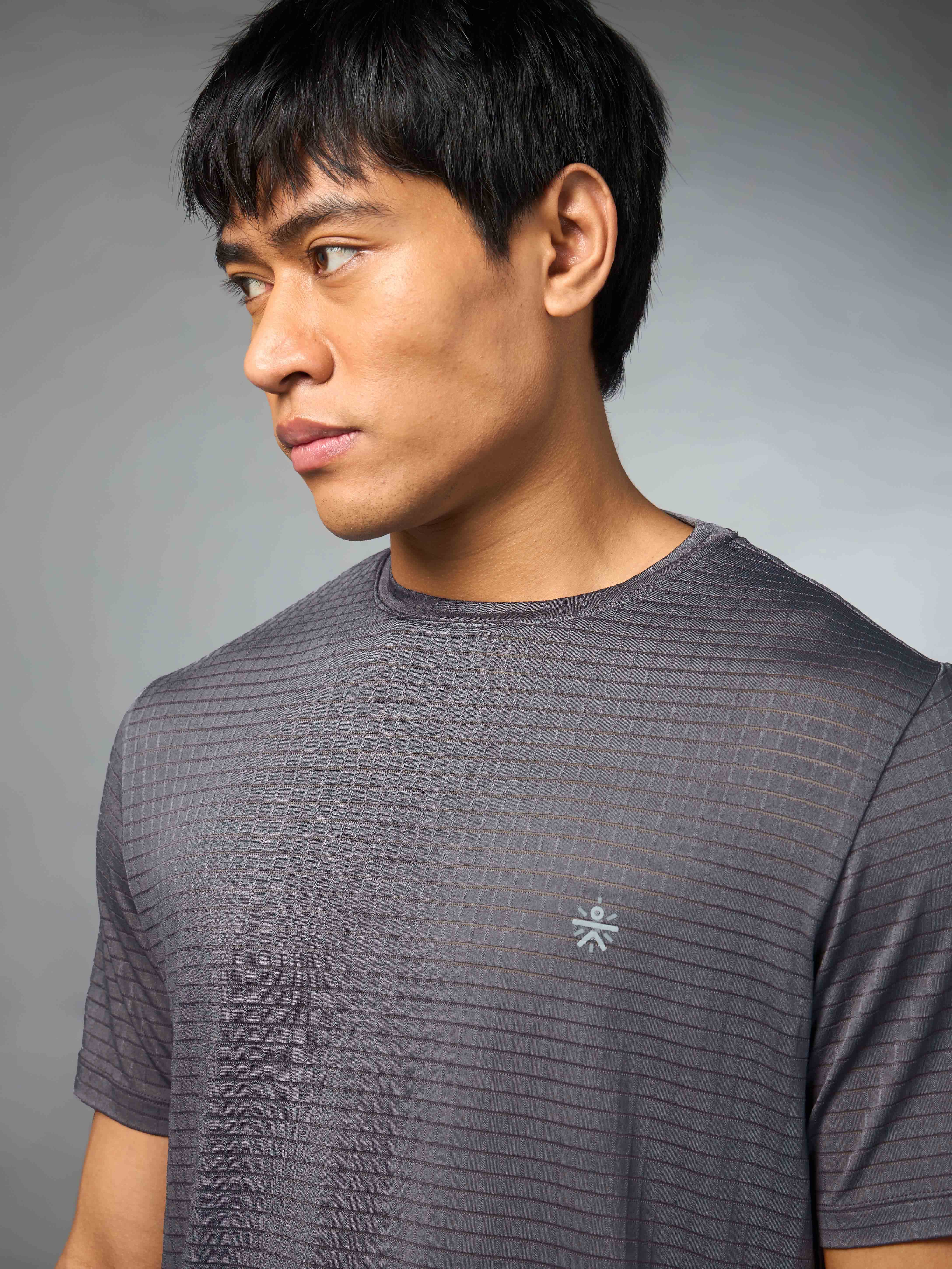 Men's Technical Knit Grey High Performance T-shirt