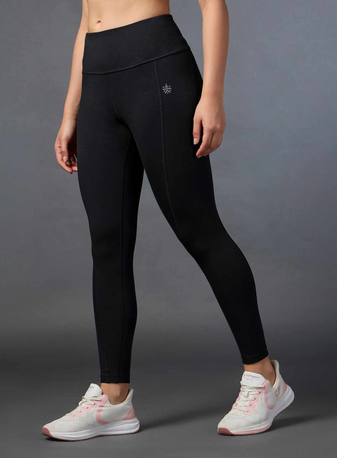 Women's Performance Cotton Black Tights