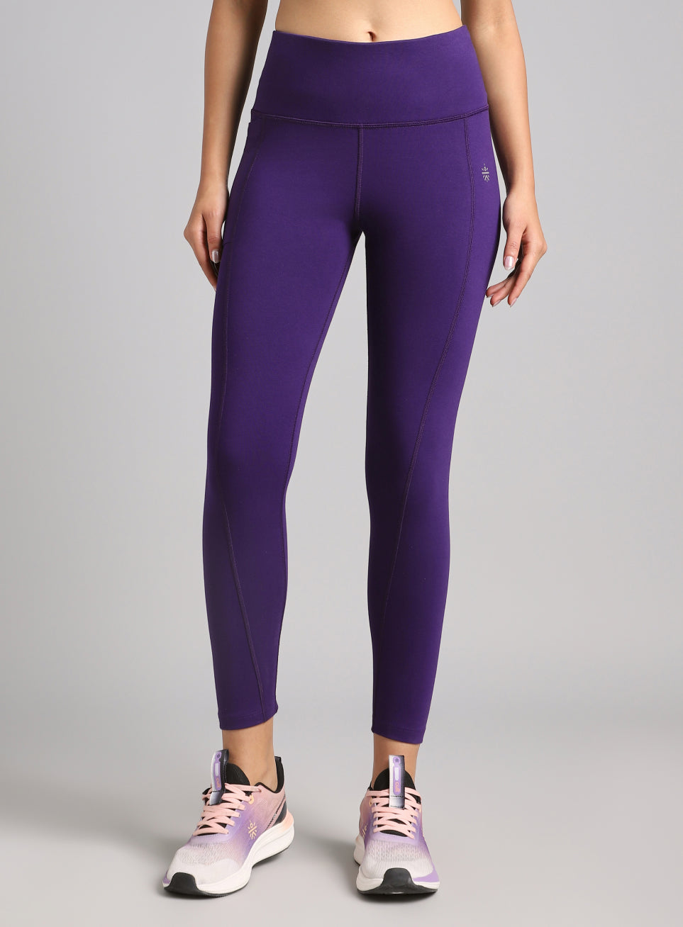 Women's Performance Cotton Purple Tights