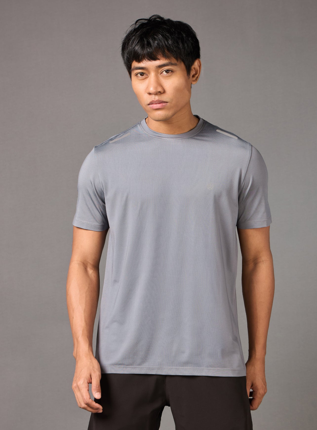 Men's Night Jogger Grey Running T-shirt