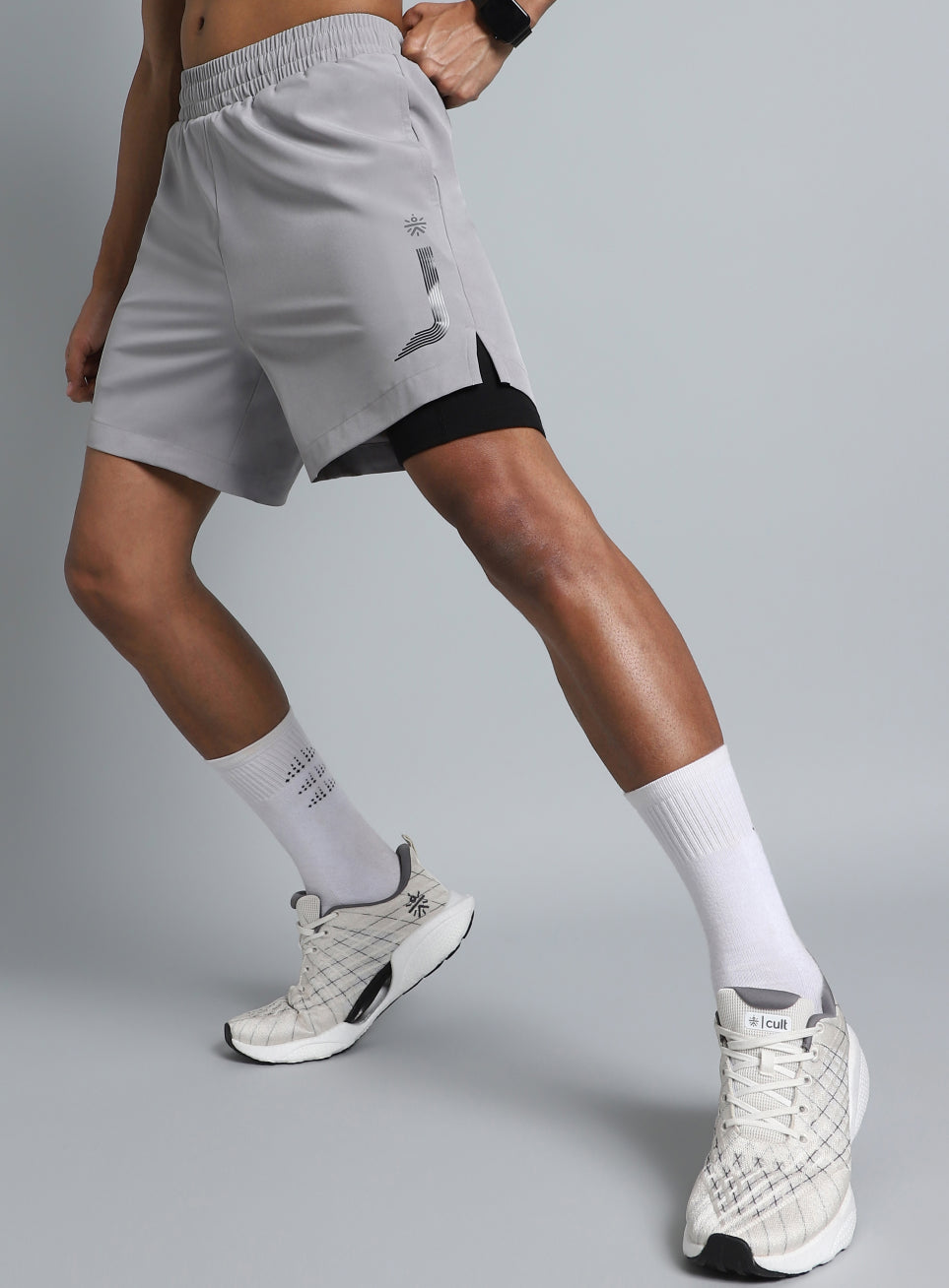 Men's 360 Degree Grey Performance Shorts
