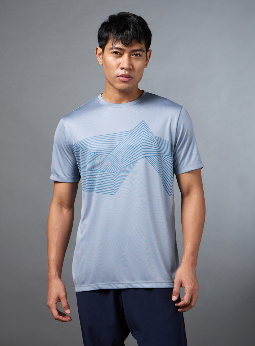 Men's Blue Urban Trail Run T-shirt