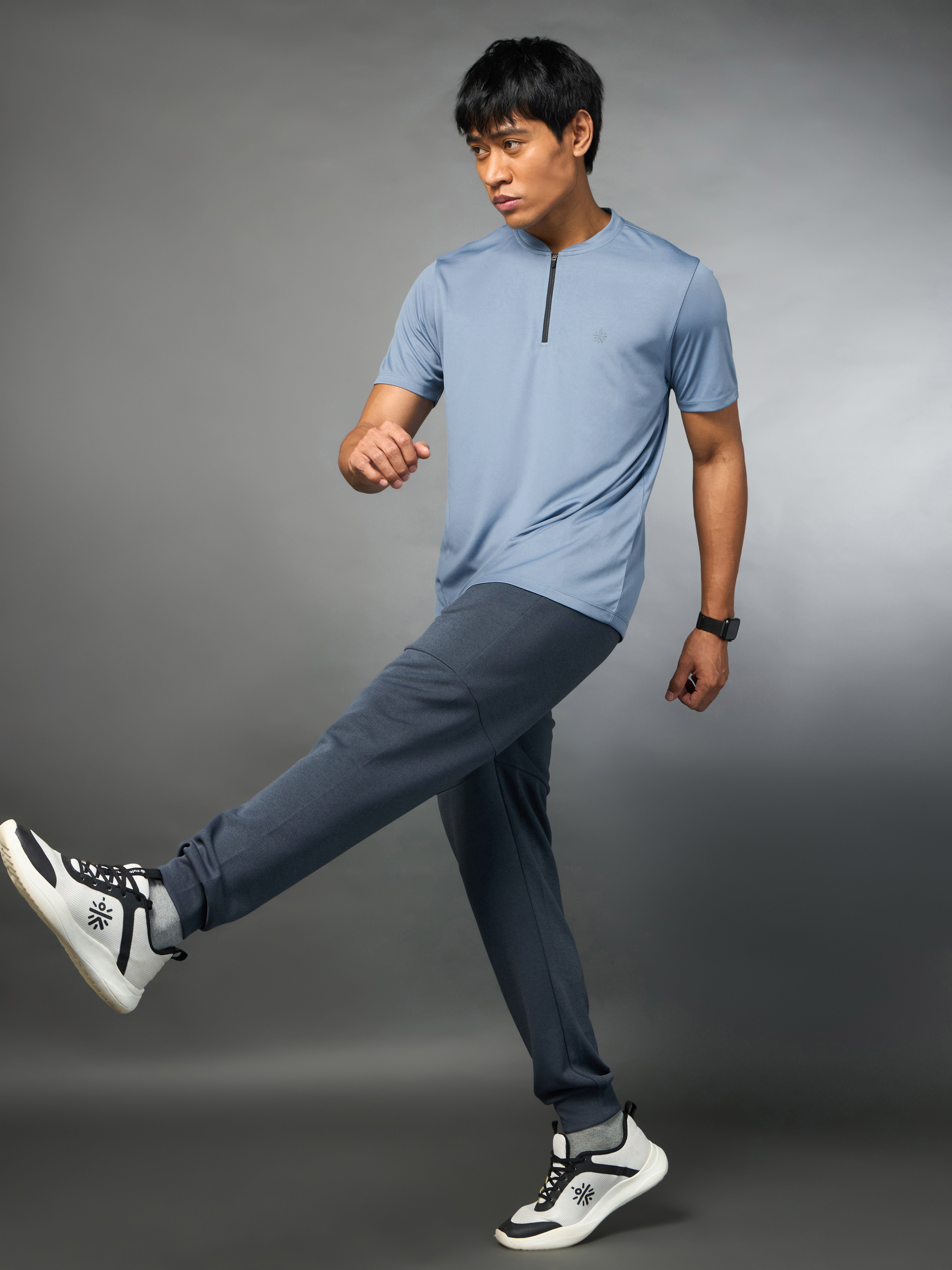 Men's All Terrain Blue Running T-shirt