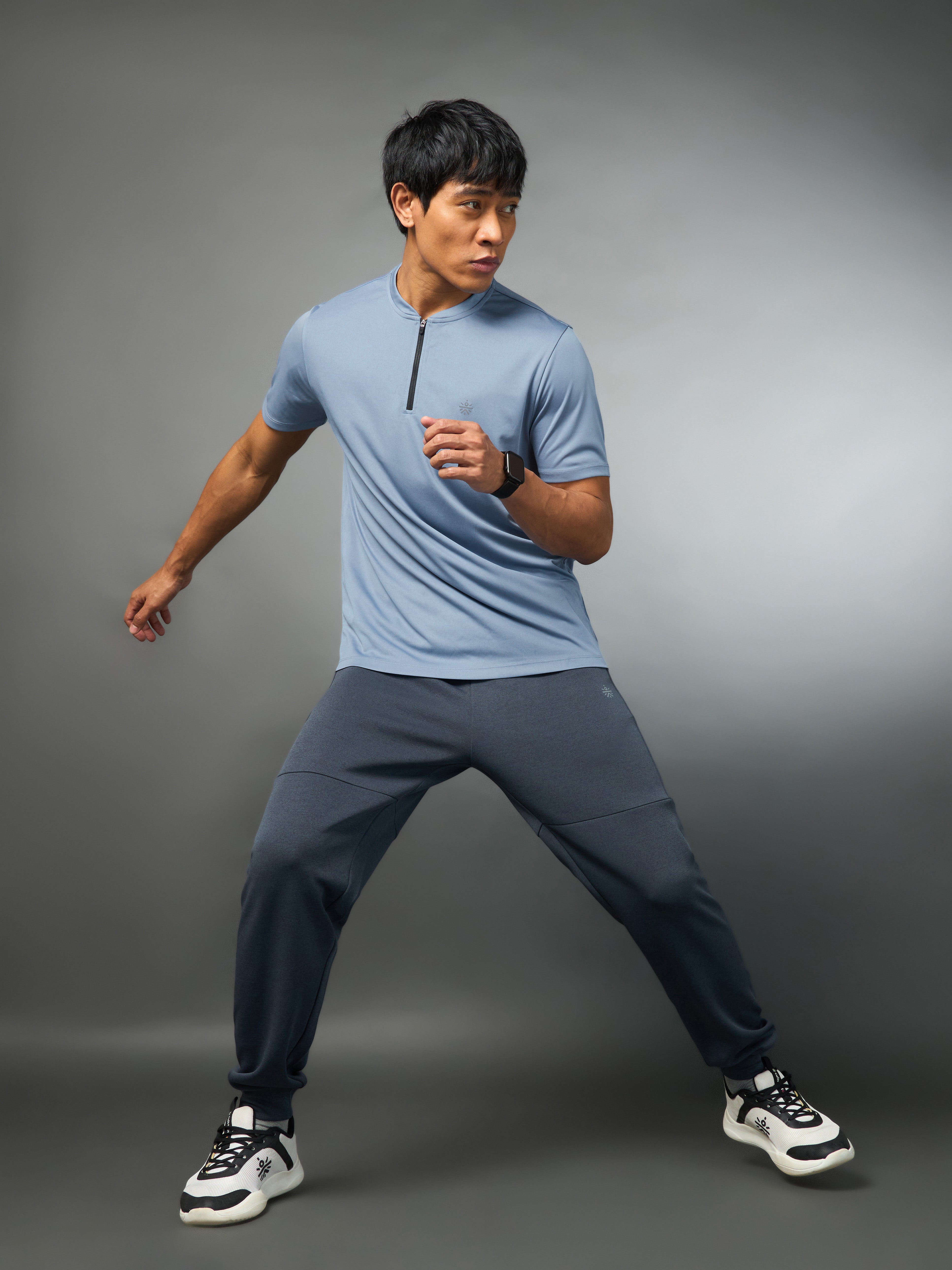 Men's All Terrain Blue Running T-shirt