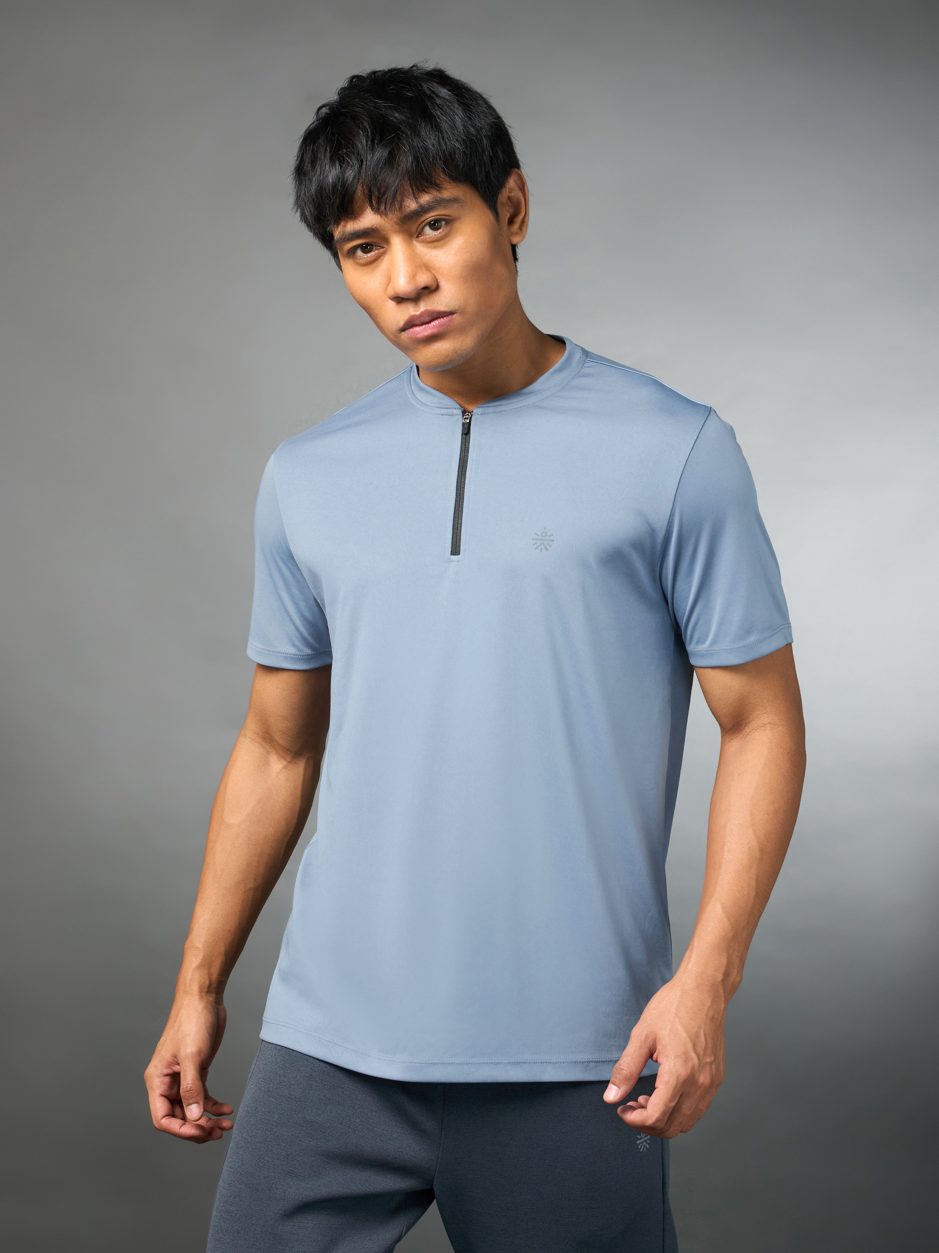 Men's All Terrain Blue Running T-shirt