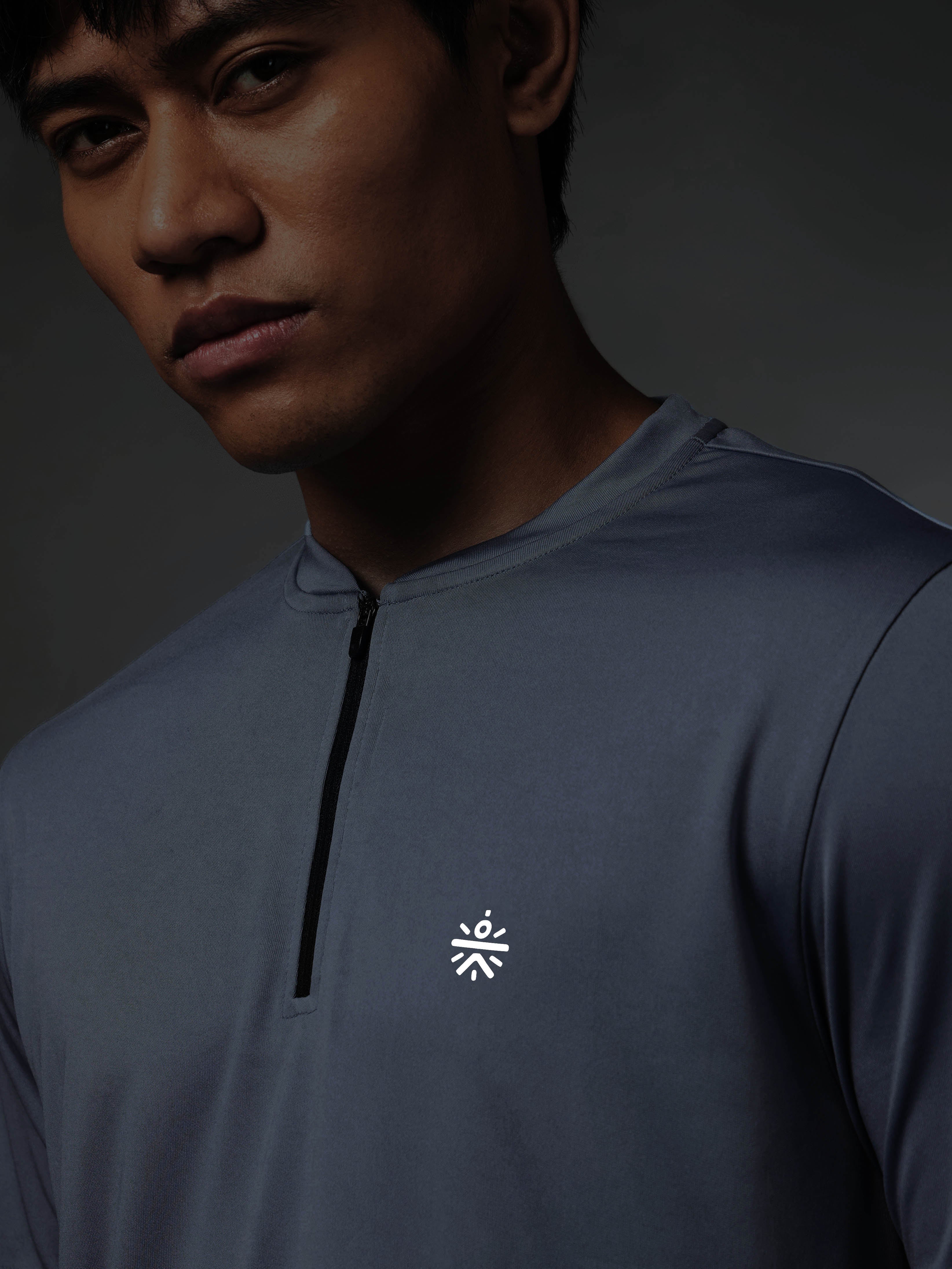 Men's All Terrain Blue Running T-shirt