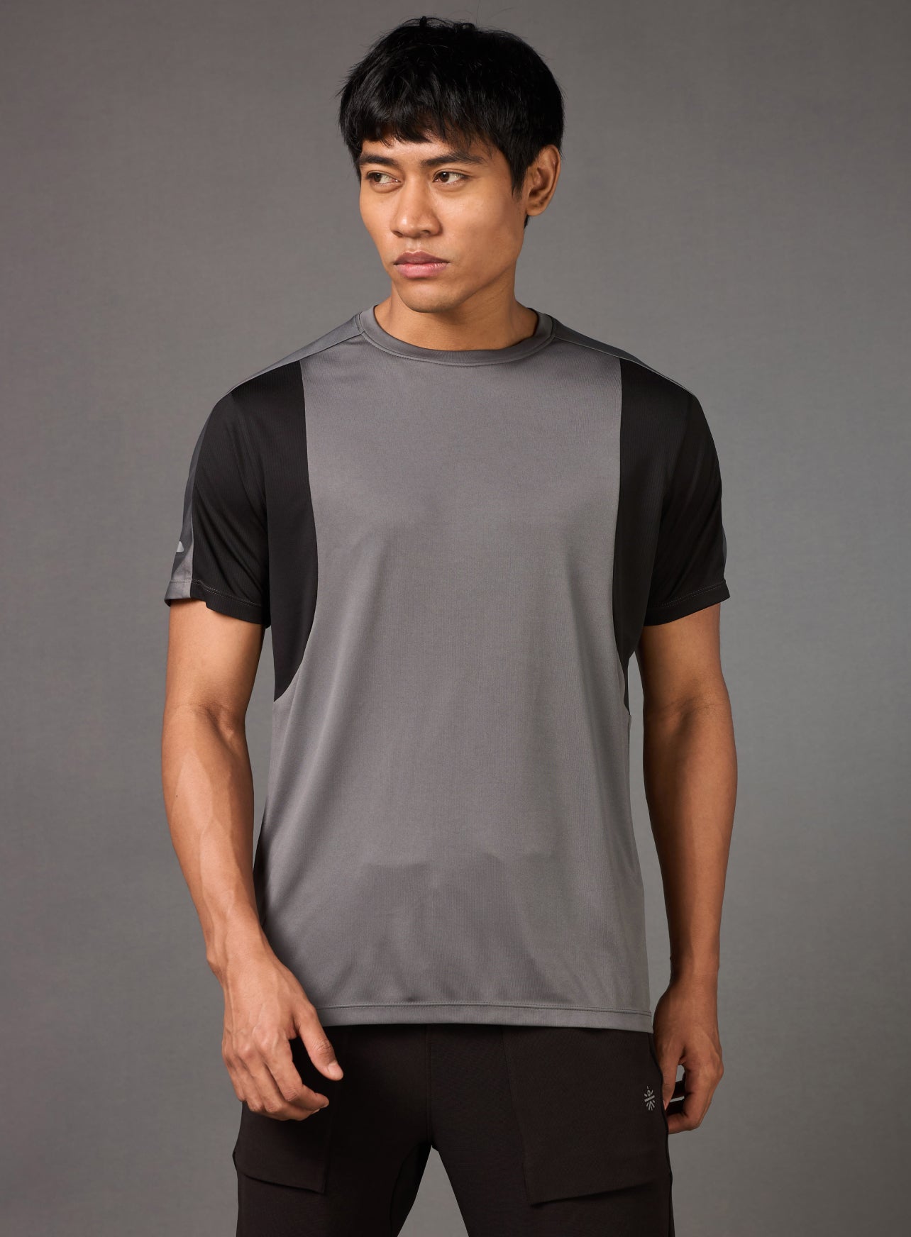 Men's Power Pack Grey Running T-shirt