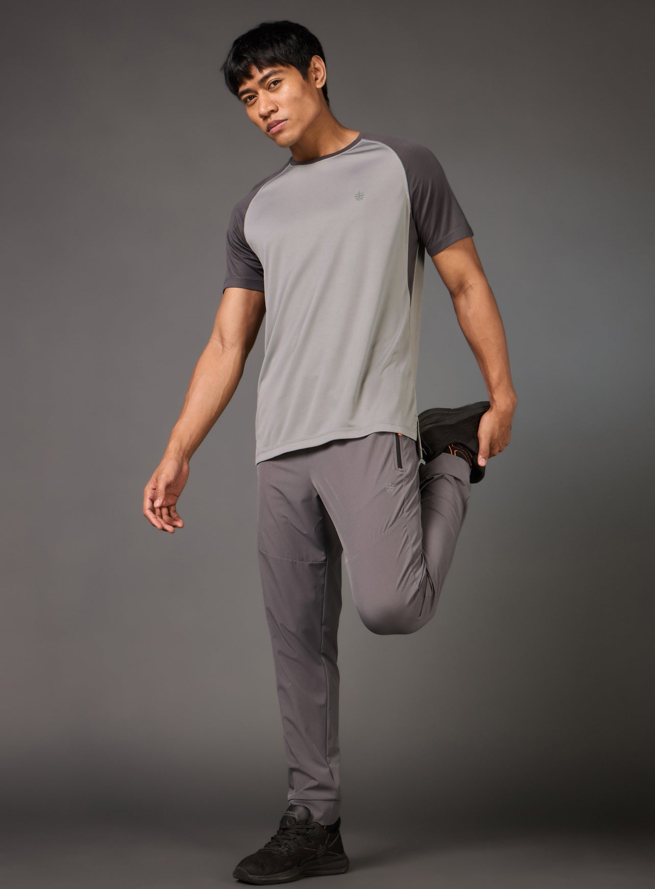 Men's Warm-Up Grey Running T-shirt