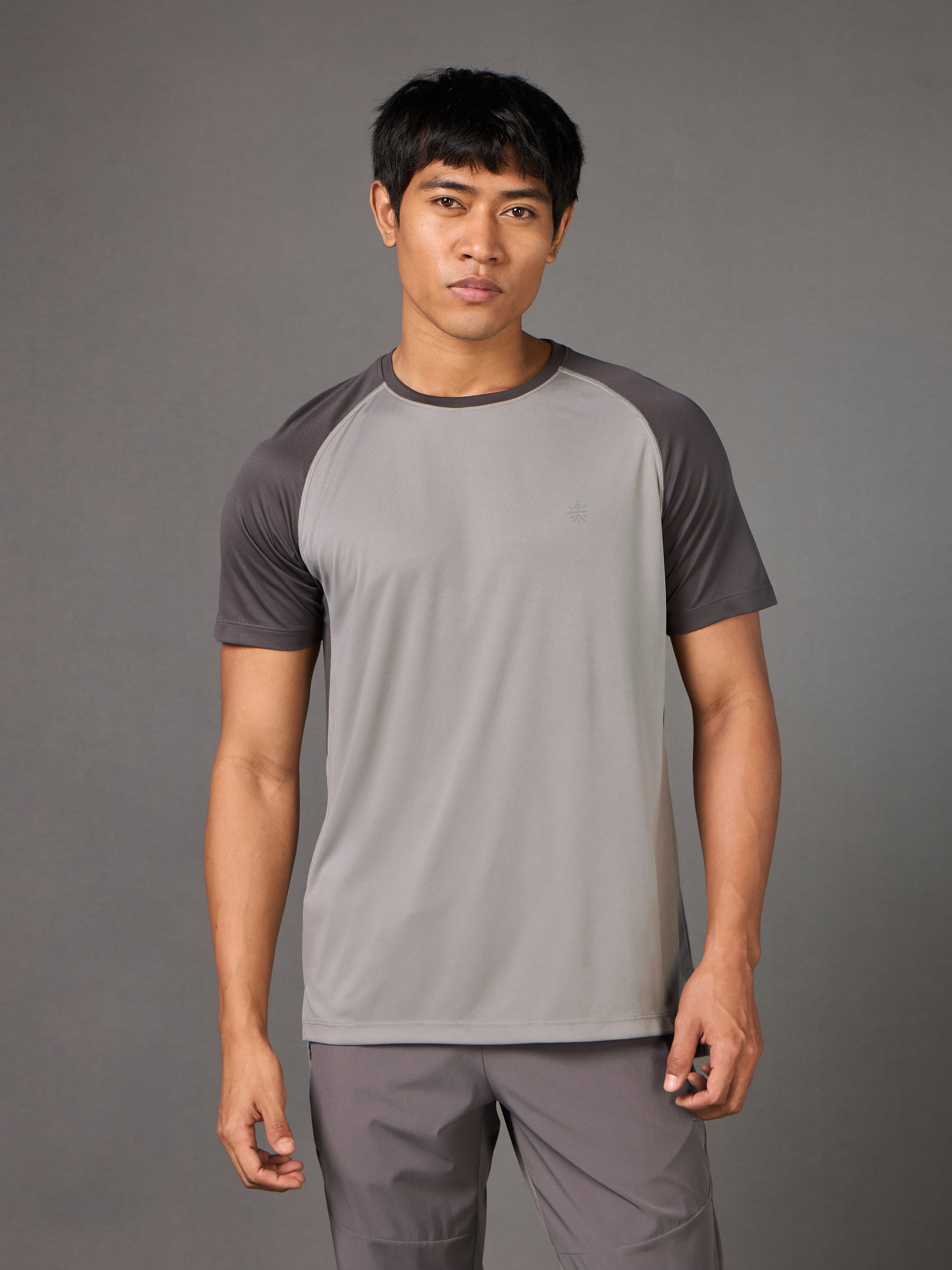 Men's Warm-Up Grey Running T-shirt